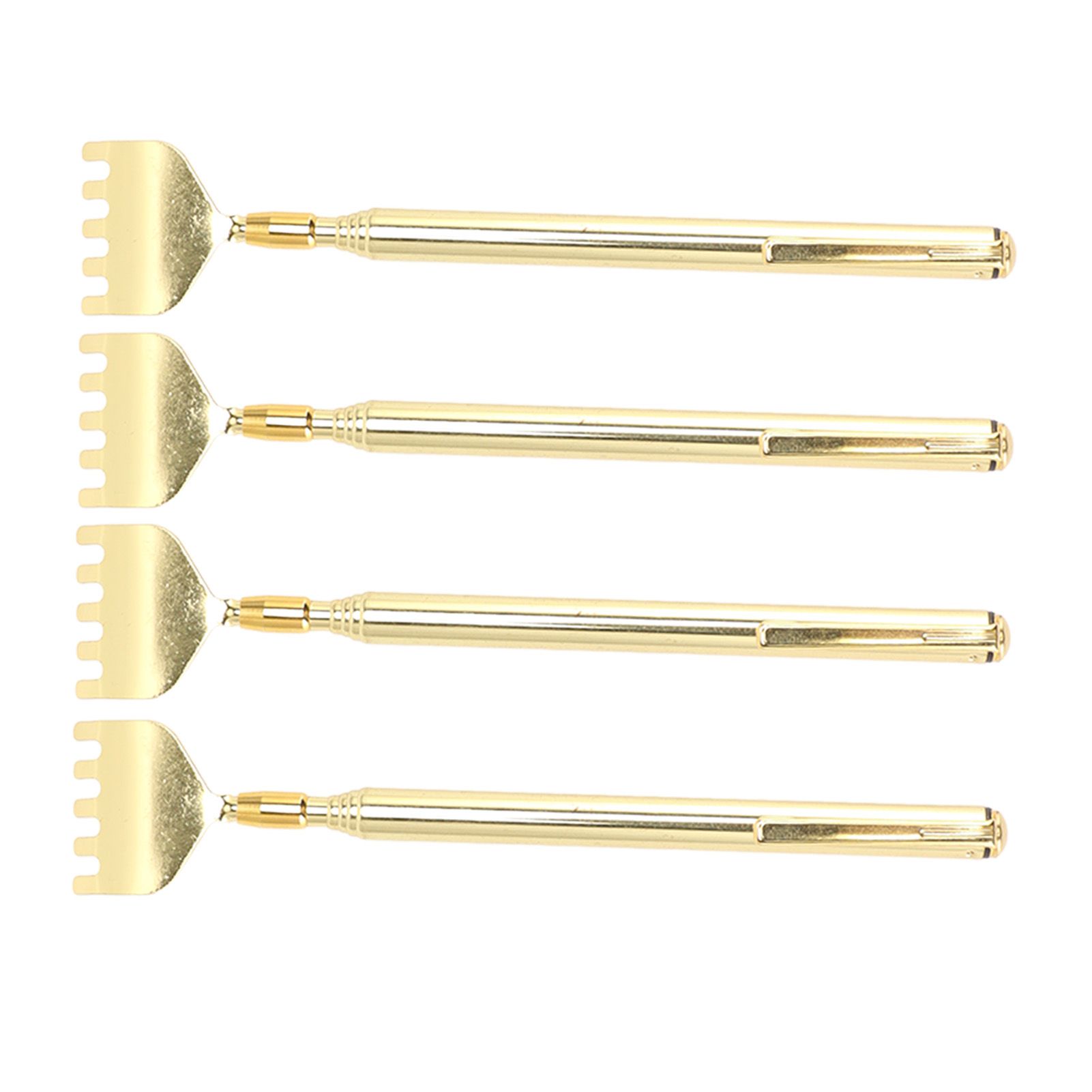 4PCS Extendable Back Scratcher Portable Stainless Steel Telescoping Back view 2