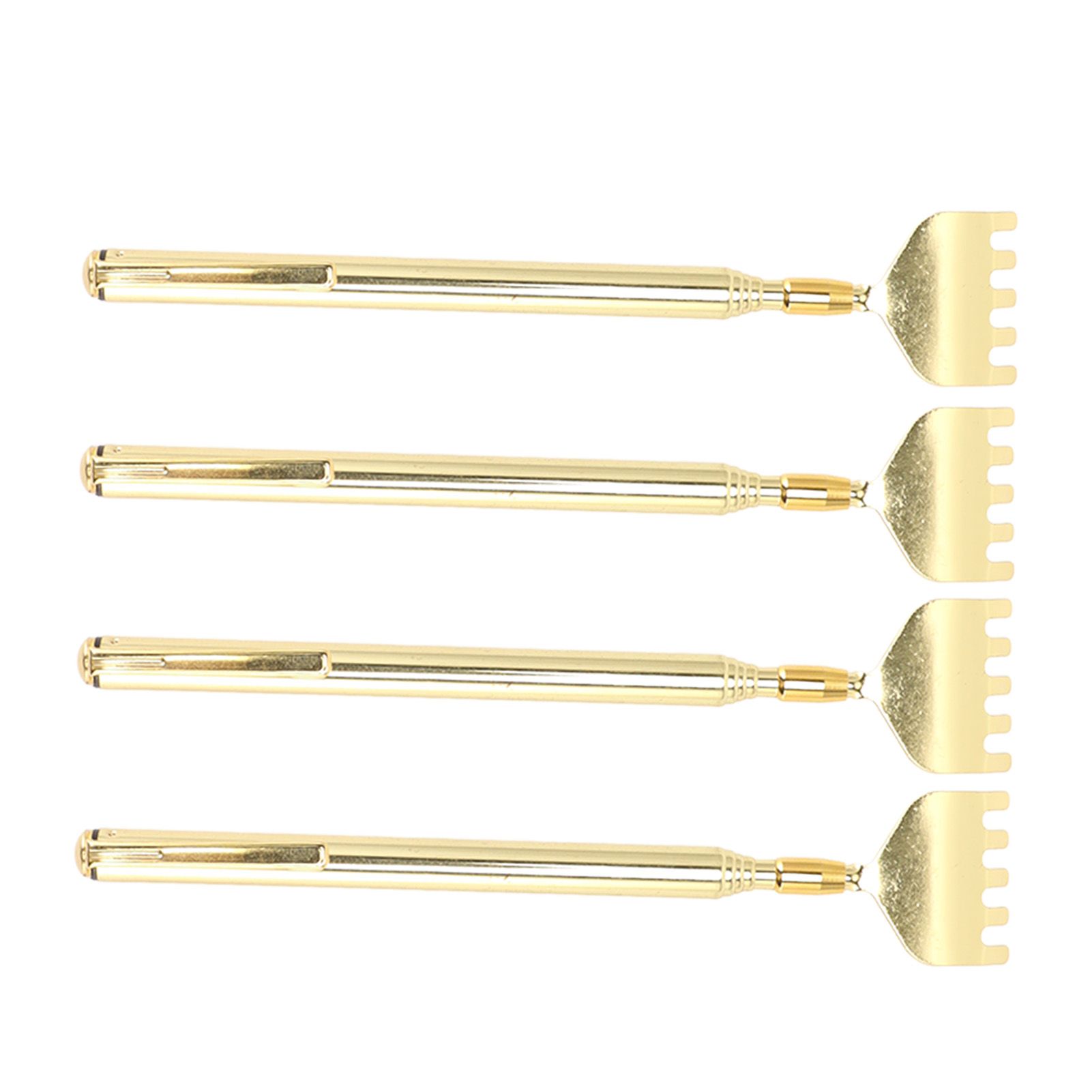 4PCS Extendable Back Scratcher Portable Stainless Steel Telescoping Back view 3