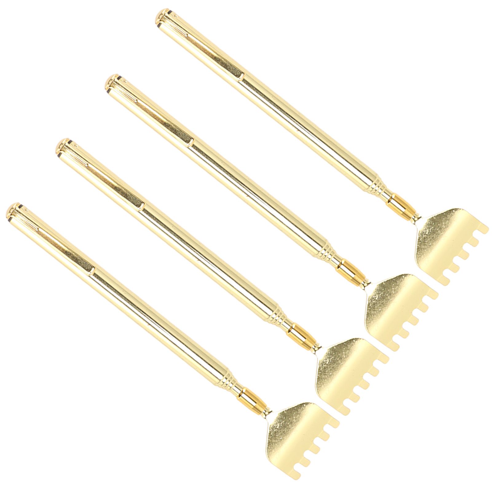 4PCS Extendable Back Scratcher Portable Stainless Steel Telescoping Back view 5