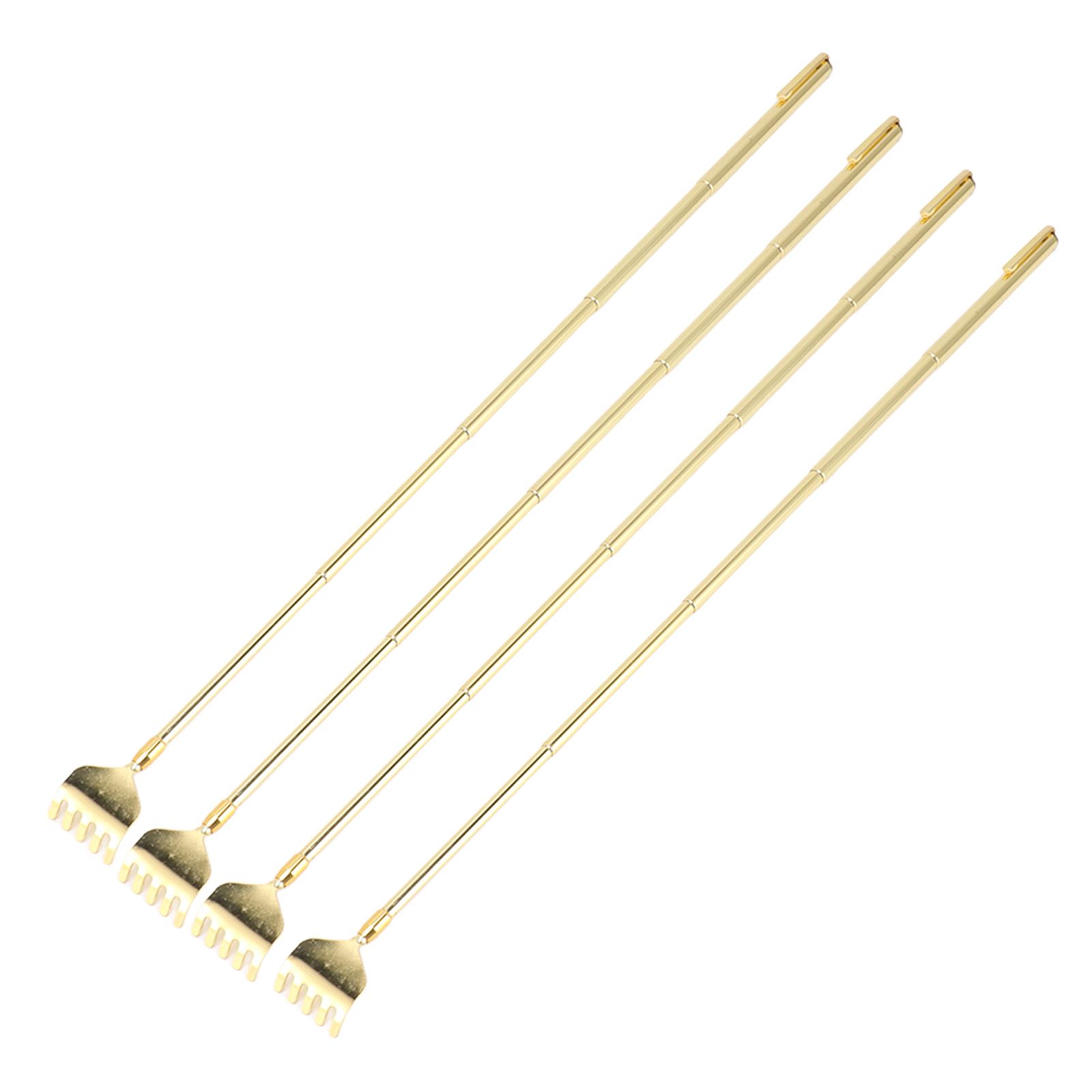 4PCS Extendable Back Scratcher Portable Stainless Steel Telescoping Back view 9