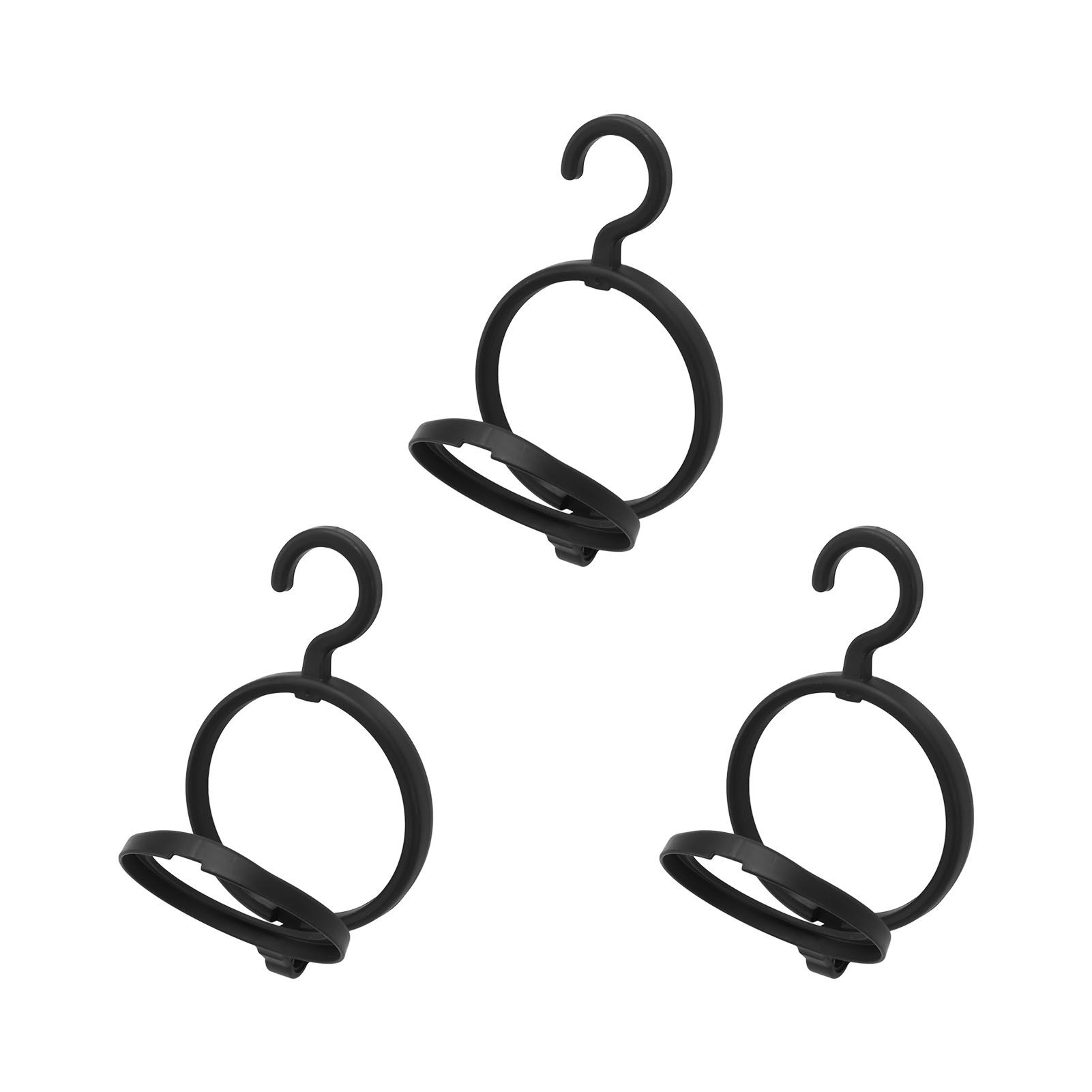 3Pcs Hanging Wig Stand Space Saving Portable Plastic Wig Display Hanger for view 3