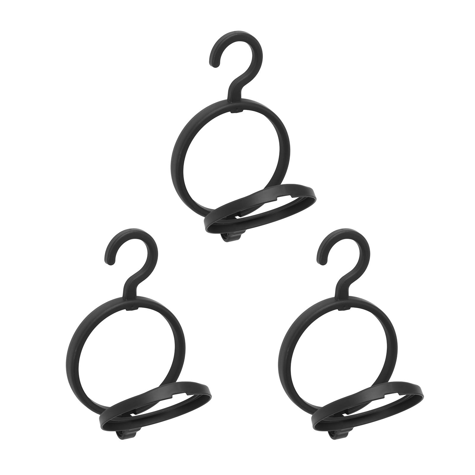 3Pcs Hanging Wig Stand Space Saving Portable Plastic Wig Display Hanger for view 6