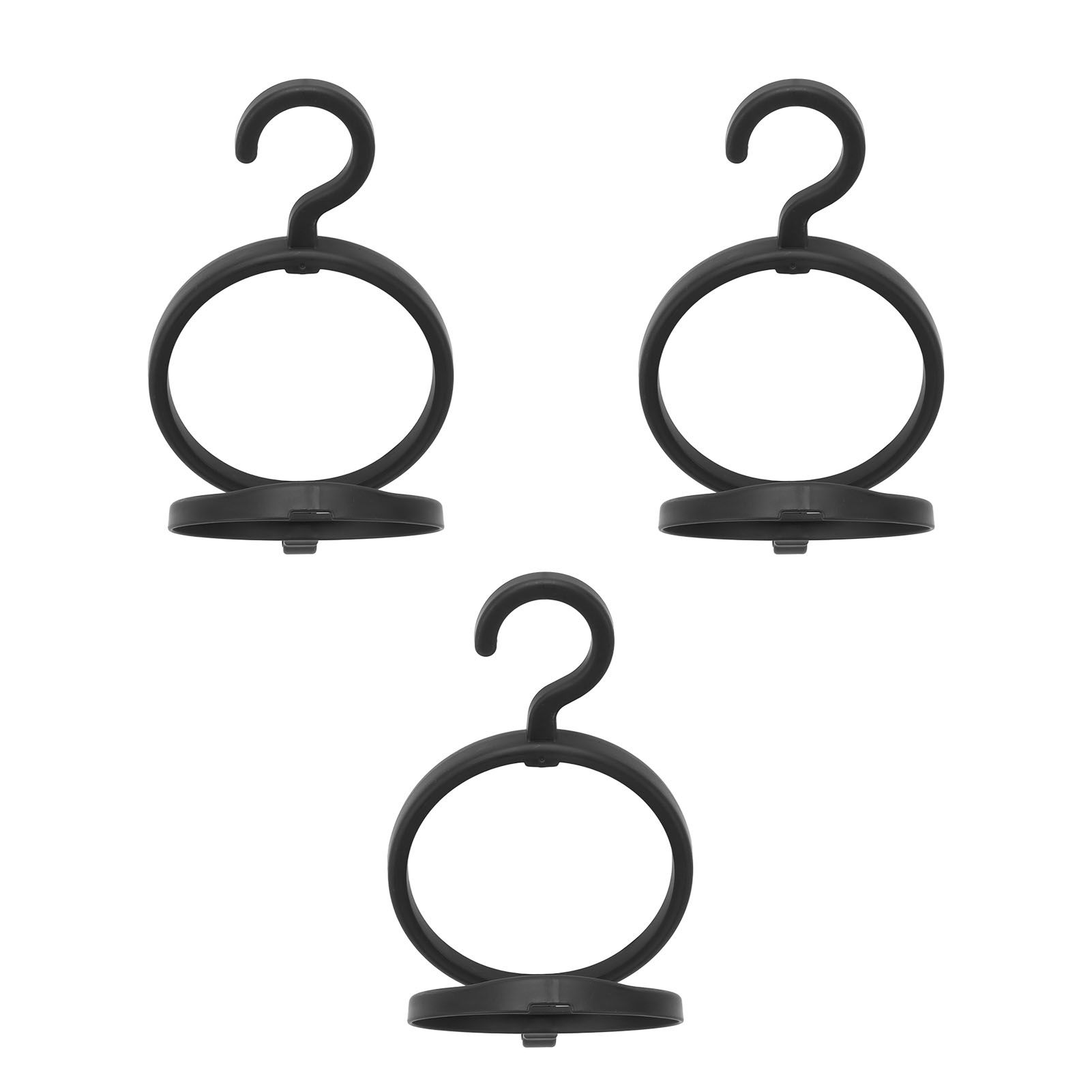 3Pcs Hanging Wig Stand Space Saving Portable Plastic Wig Display Hanger for view 7