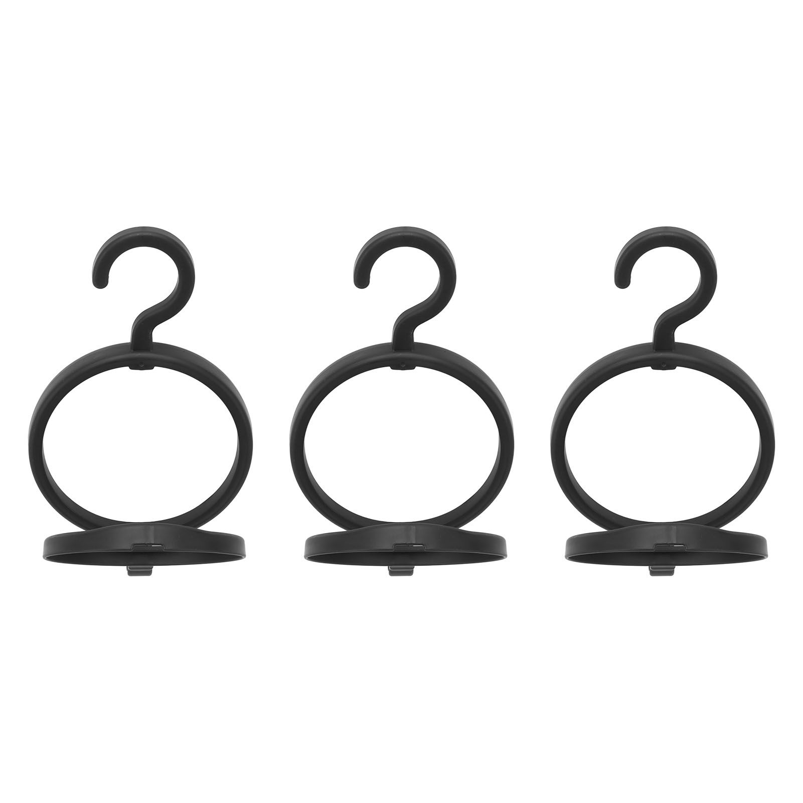 3Pcs Hanging Wig Stand Space Saving Portable Plastic Wig Display Hanger for view 8