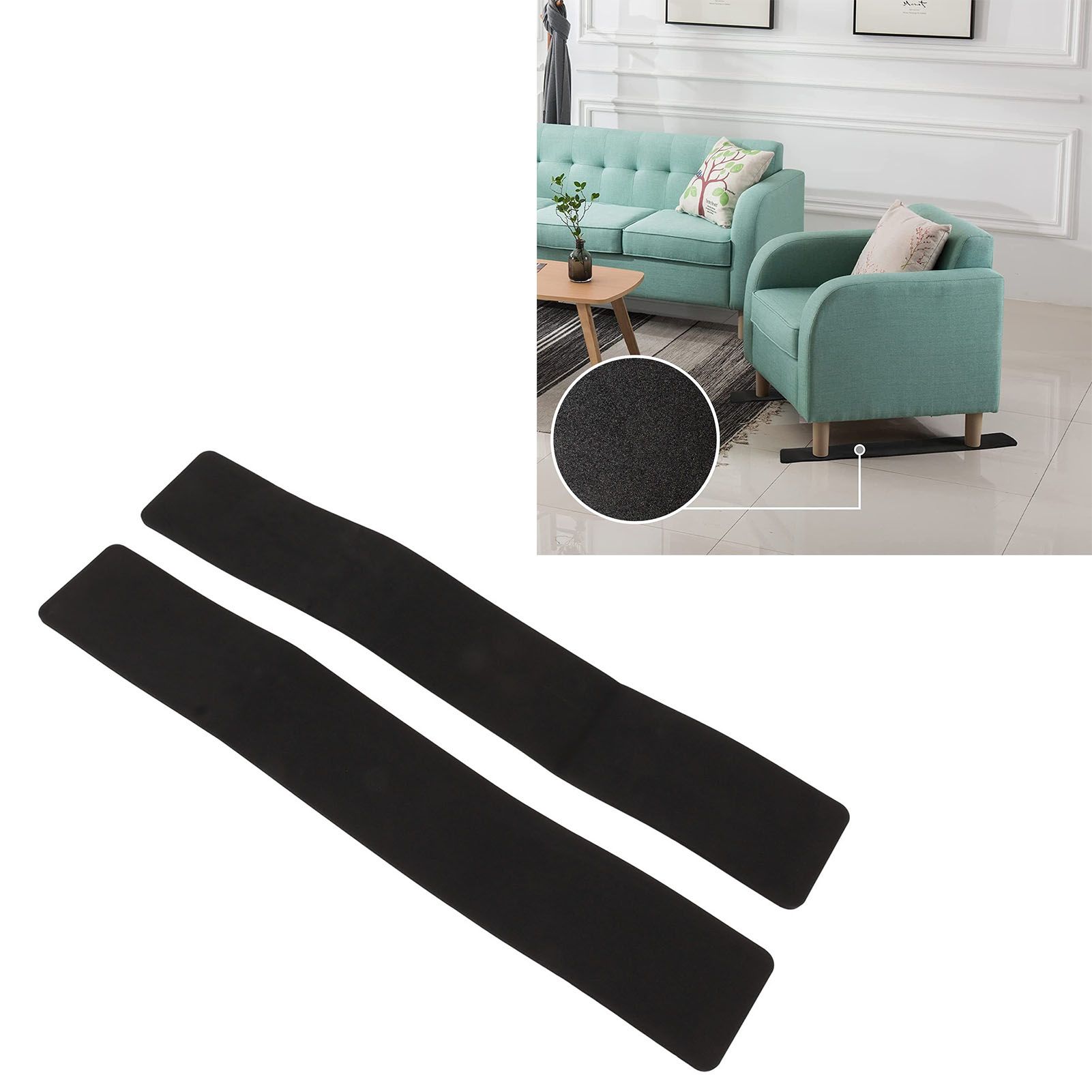 2Pcs Anti Slip Furniture Rail Pad EVA Cuttable Furniture Grippers for Sofa view 12