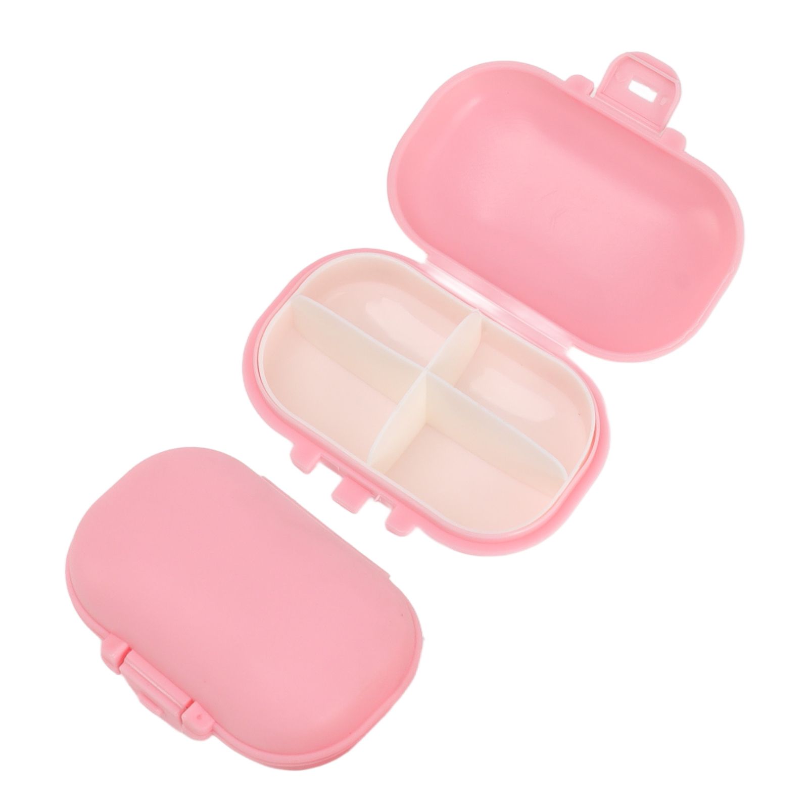 7PCS Medicine Case Portable Detachable Safe Mini 4 Compartments Medicine view 2