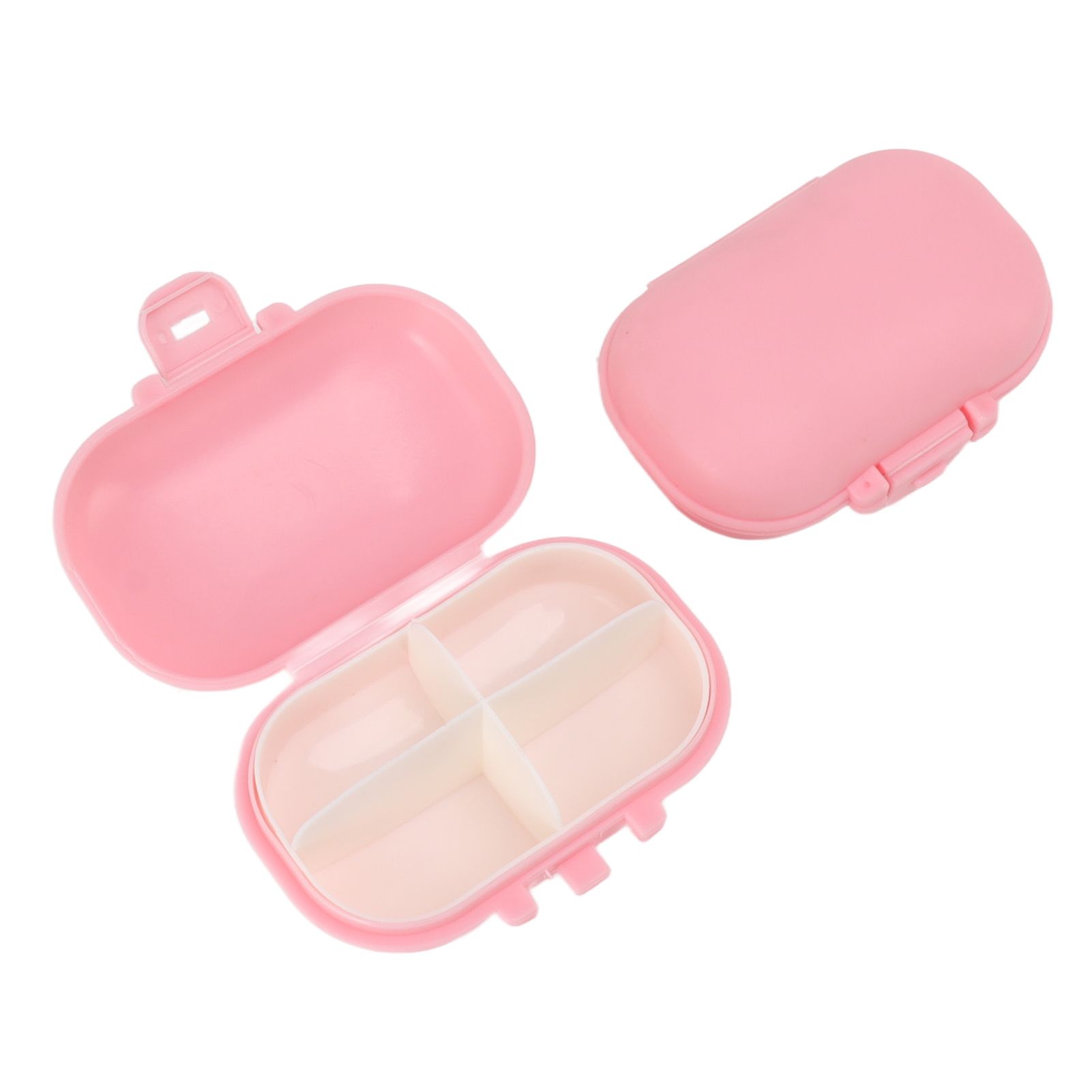 7PCS Medicine Case Portable Detachable Safe Mini 4 Compartments Medicine view 3