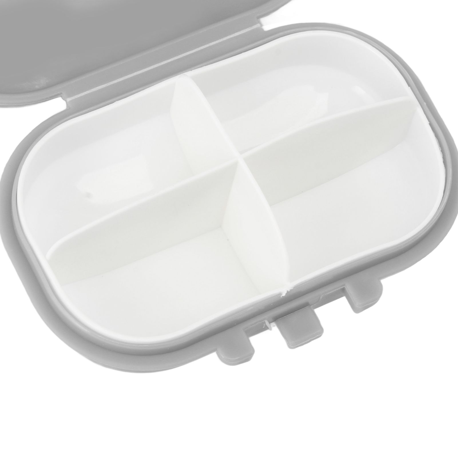 7PCS Medicine Case Portable Detachable Safe Mini 4 Compartments Medicine view 14