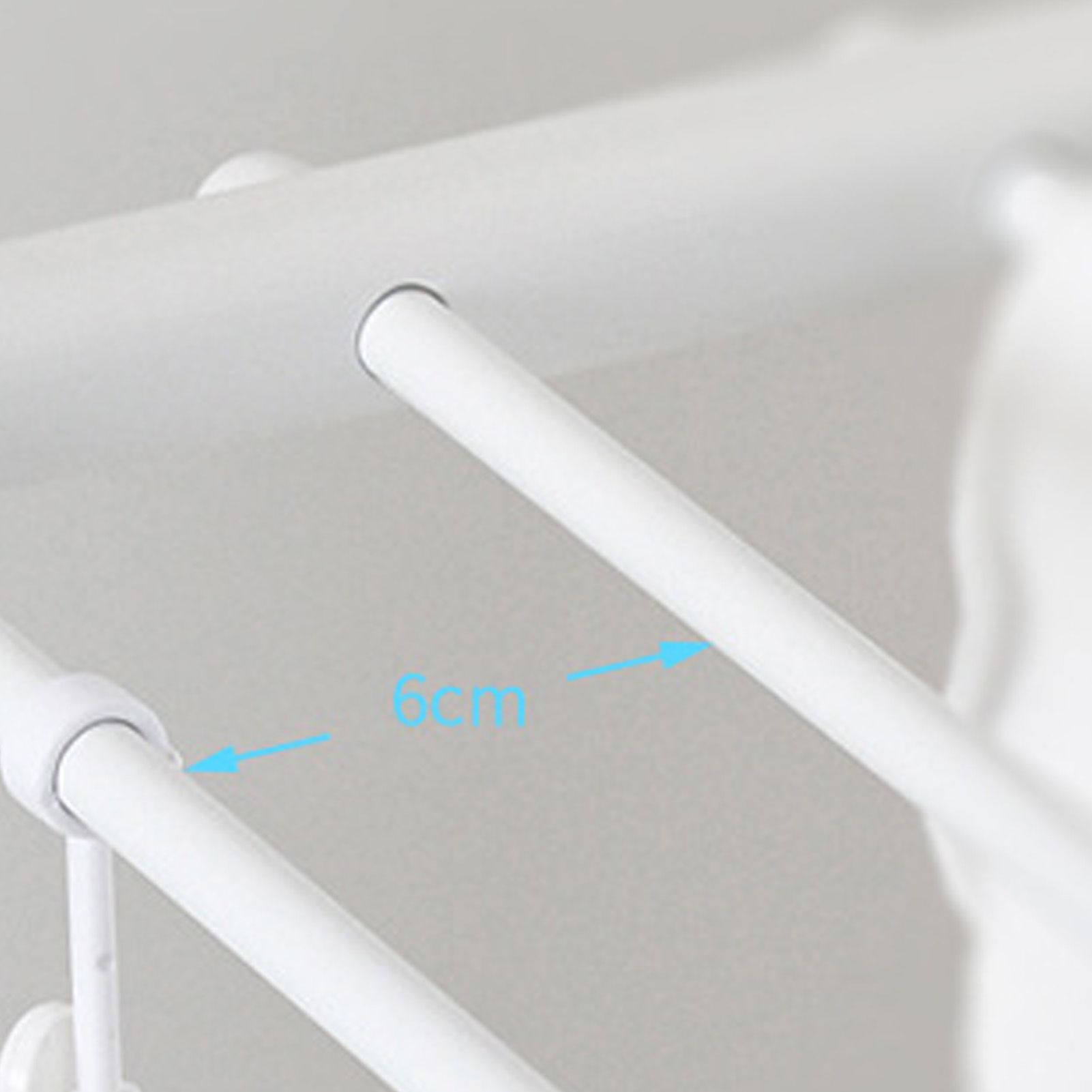 Wall Mounted Clothes Drying Rack Folding Telescopic Punch Free Plastic Laundry view 7