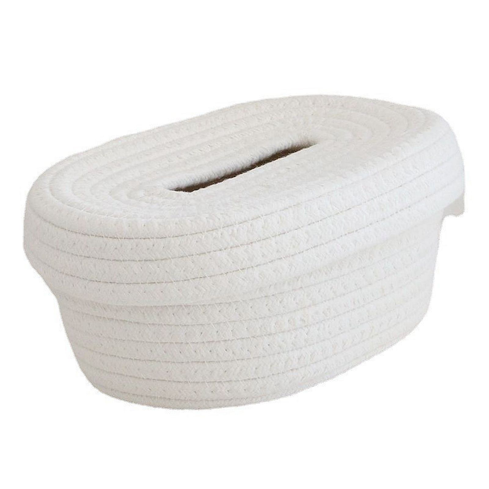 Tissue Box Cover Handmade Cotton Rope Napkin Tissue Holder Decorative view 2