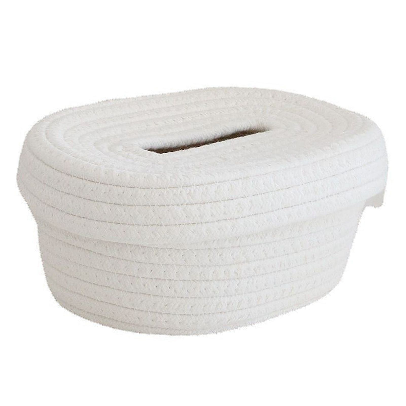 Tissue Box Cover Handmade Cotton Rope Napkin Tissue Holder Decorative view 3