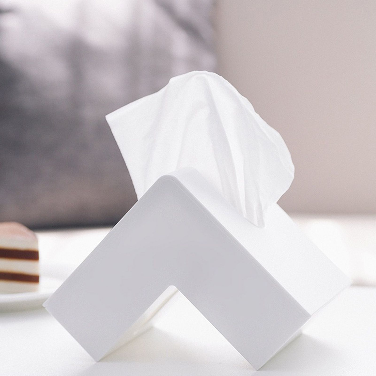 Nordic Style Plastic Tissue Box Holder Personality Simplicity Tissue Storage view 8