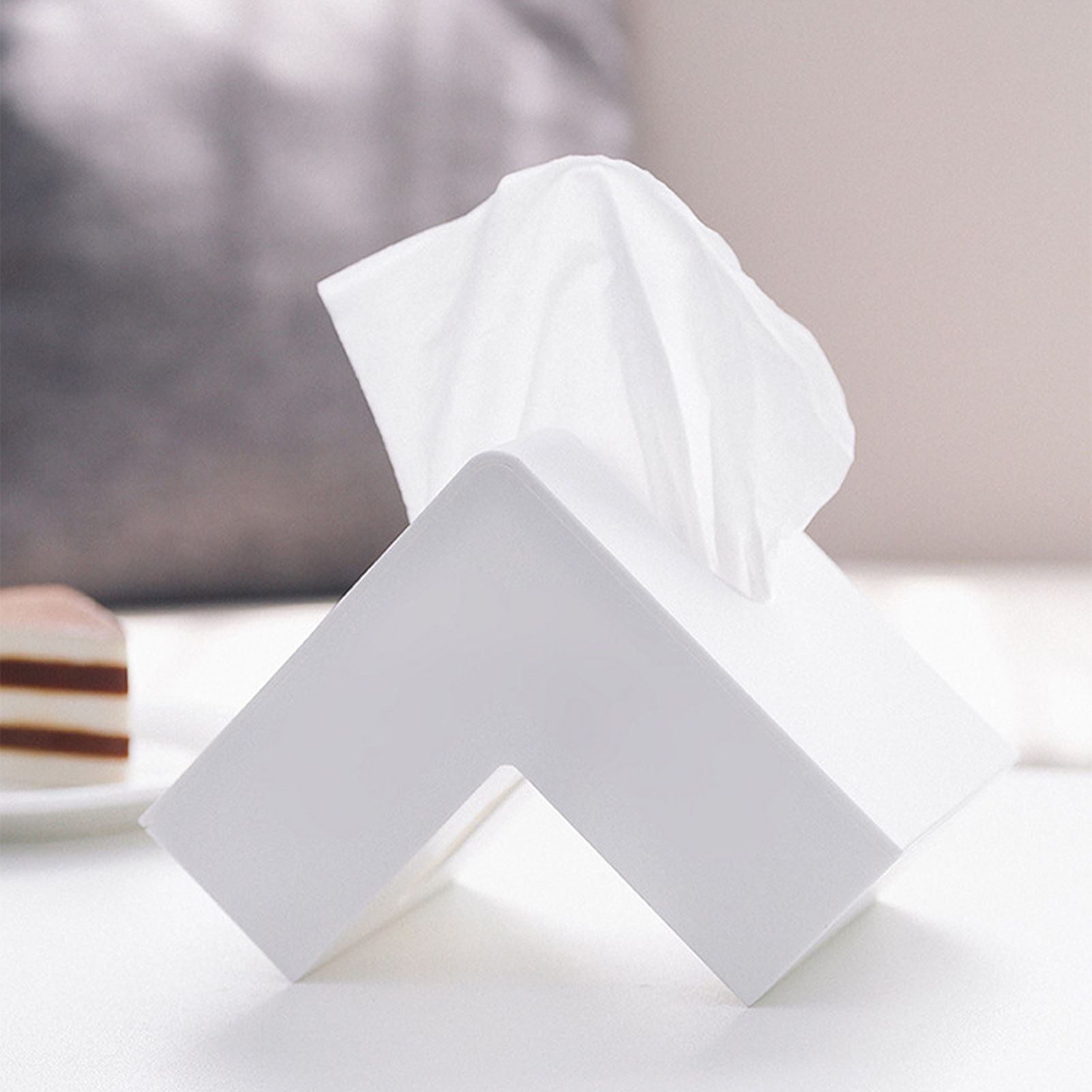 Nordic Style Plastic Tissue Box Holder Personality Simplicity Tissue Storage view 10