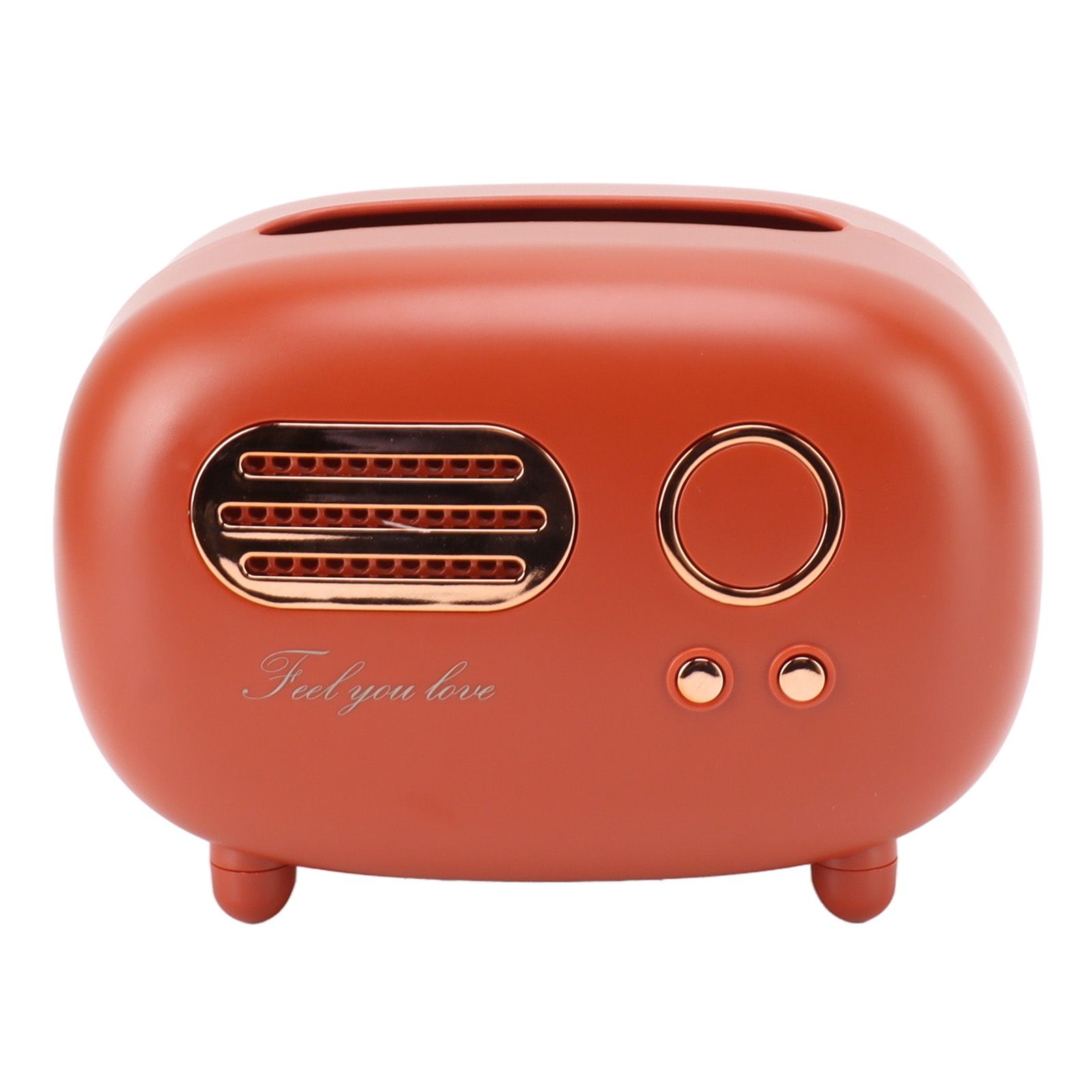 Retro Radio Shape Tissue Cover Box Vintage Radio Tissue Box for Bathroom