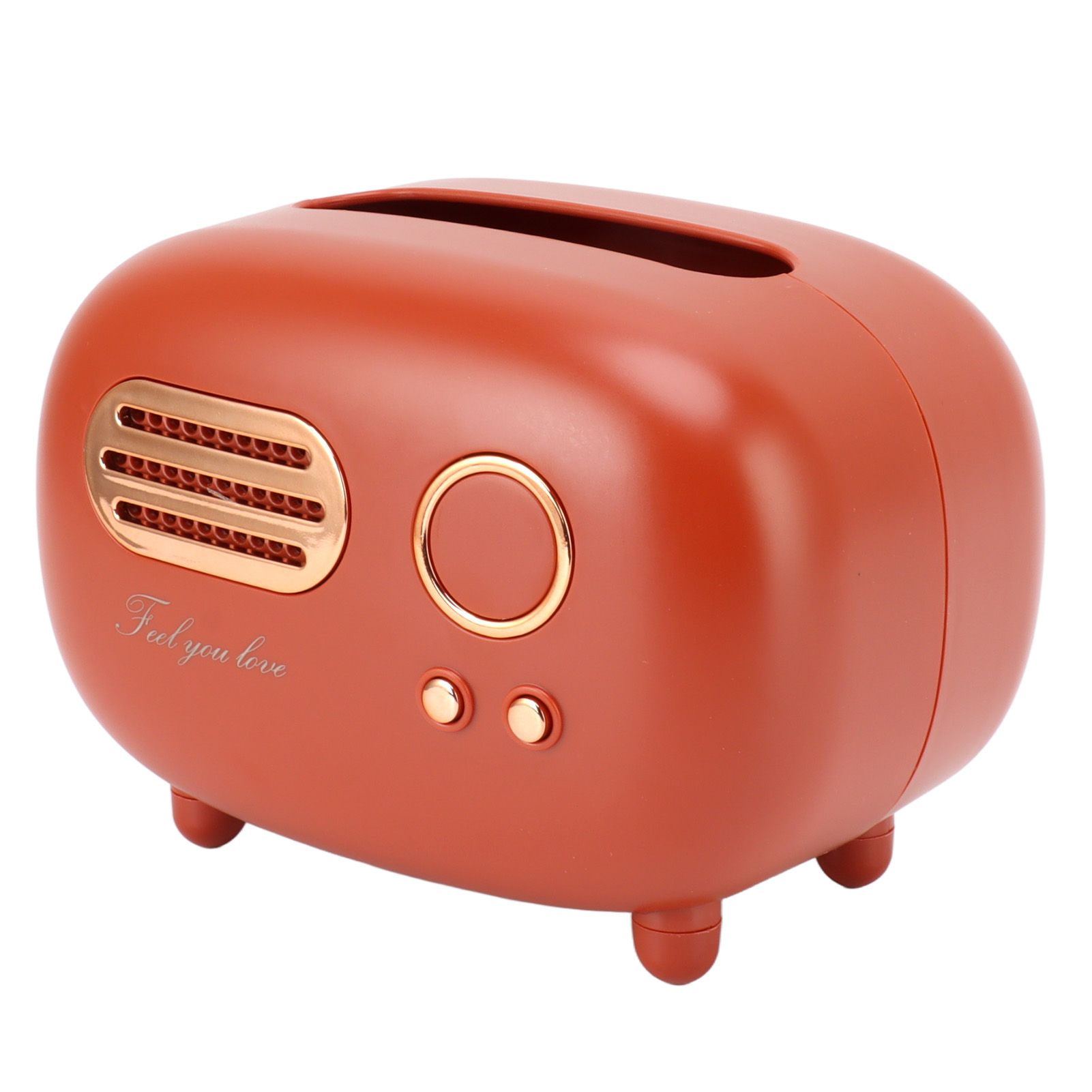 Retro Radio Shape Tissue Cover Box Vintage Radio Tissue Box for Bathroom view 2