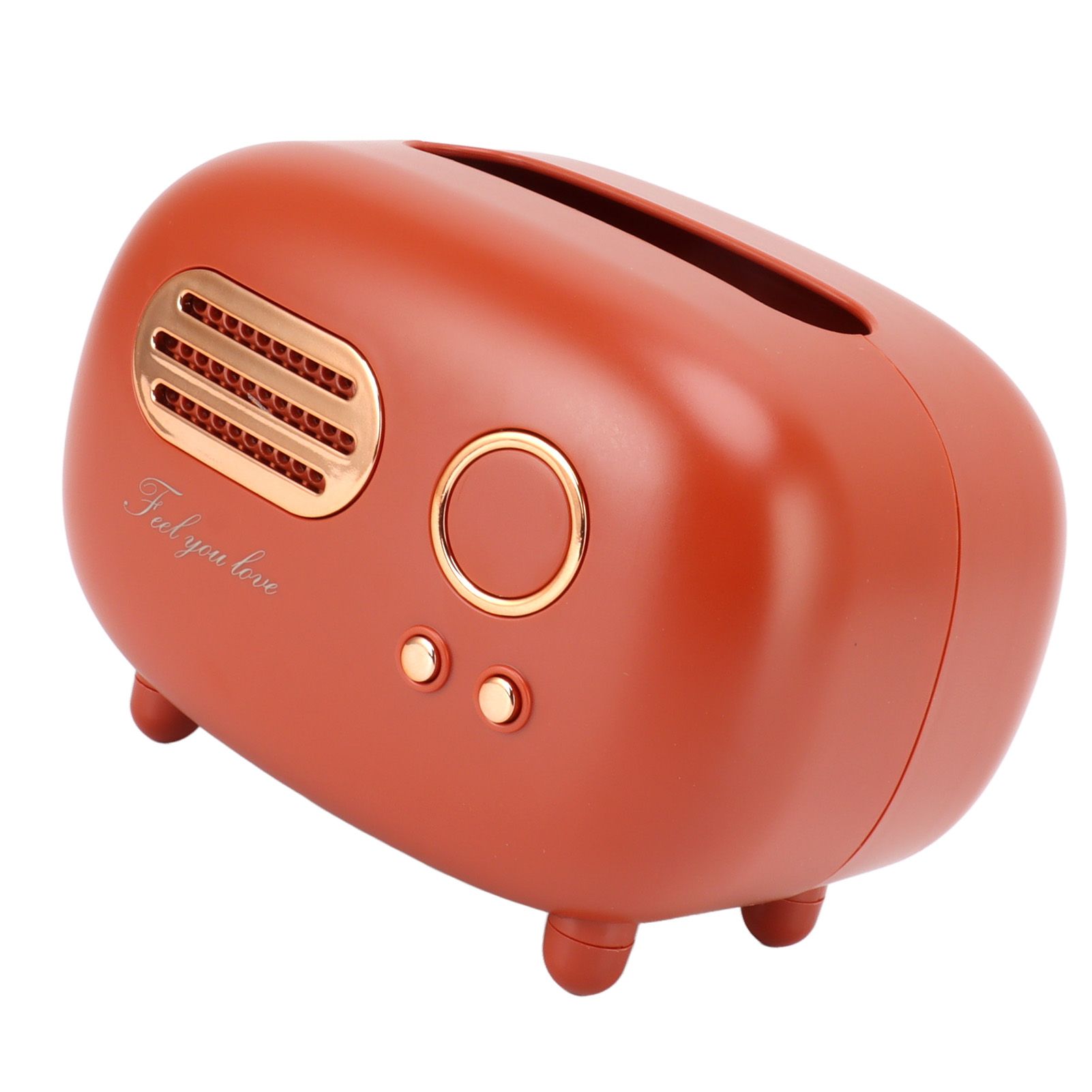 Retro Radio Shape Tissue Cover Box Vintage Radio Tissue Box for Bathroom view 3