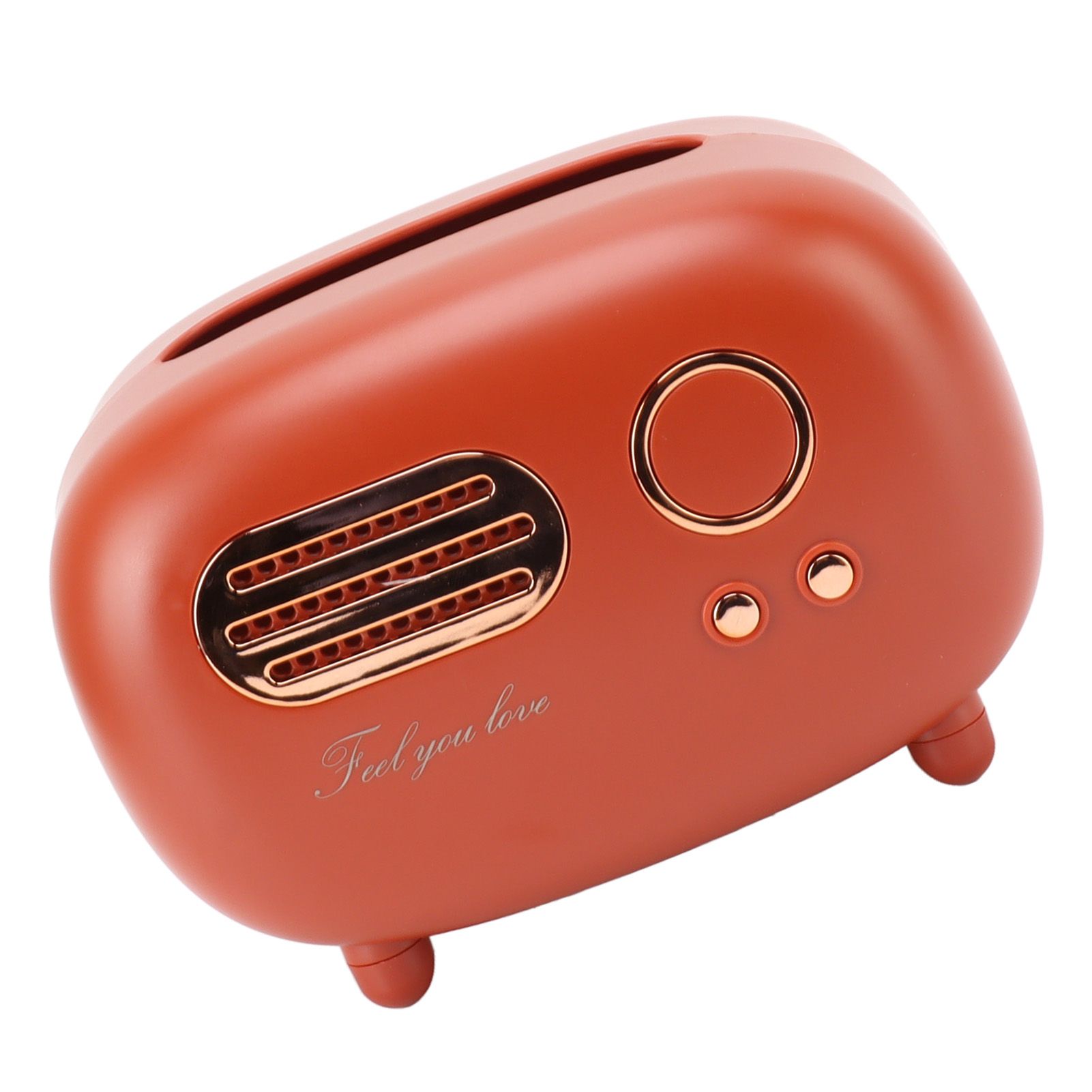 Retro Radio Shape Tissue Cover Box Vintage Radio Tissue Box for Bathroom view 5