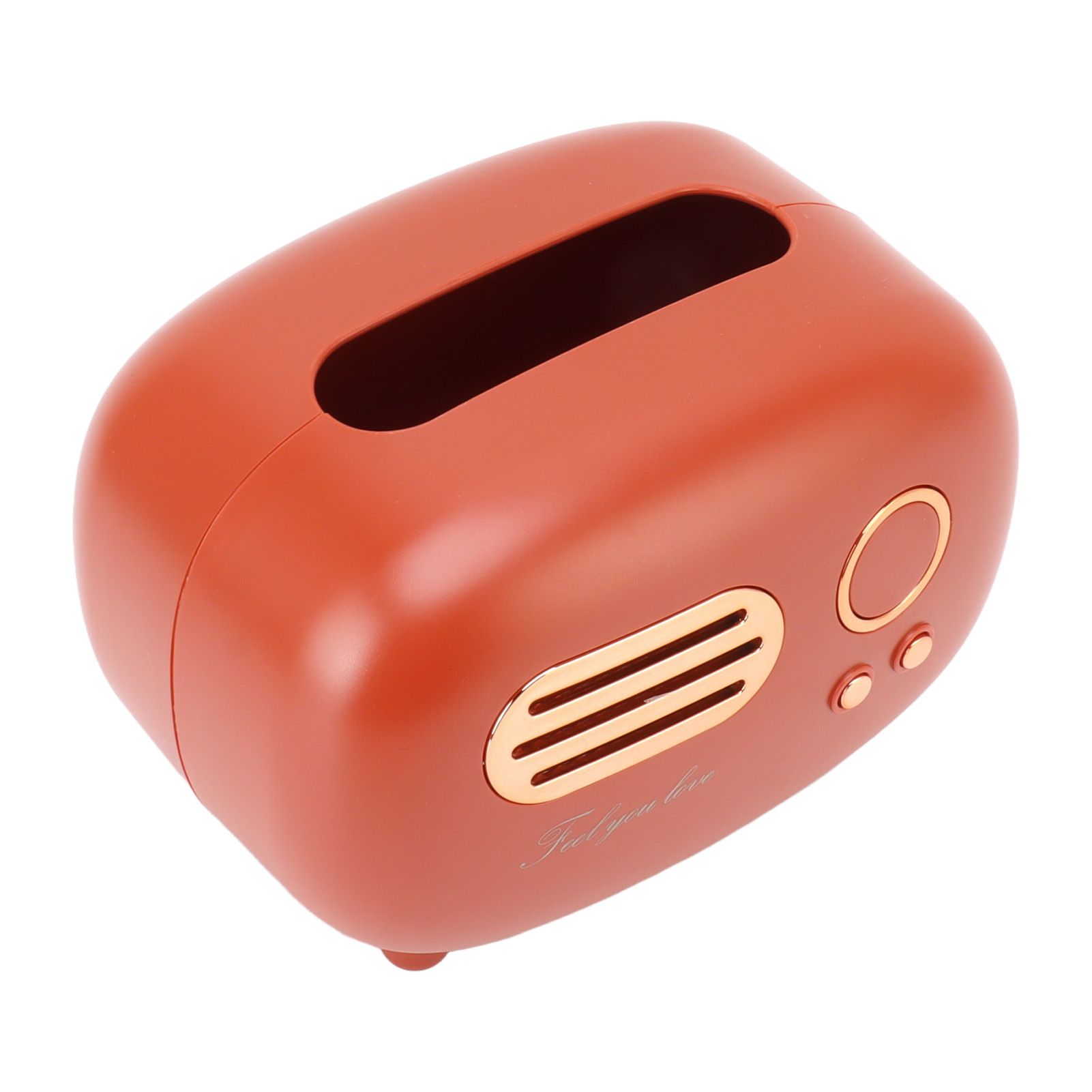 Retro Radio Shape Tissue Cover Box Vintage Radio Tissue Box for Bathroom view 8