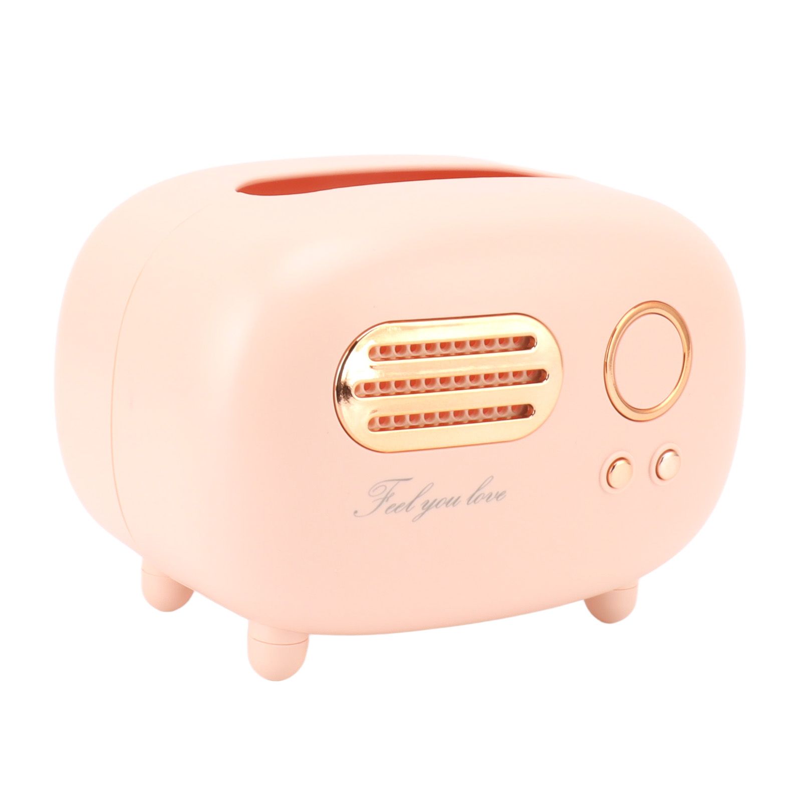 Retro Radio Shape Tissue Cover Box Vintage Radio Tissue Box for Bathroom view 3