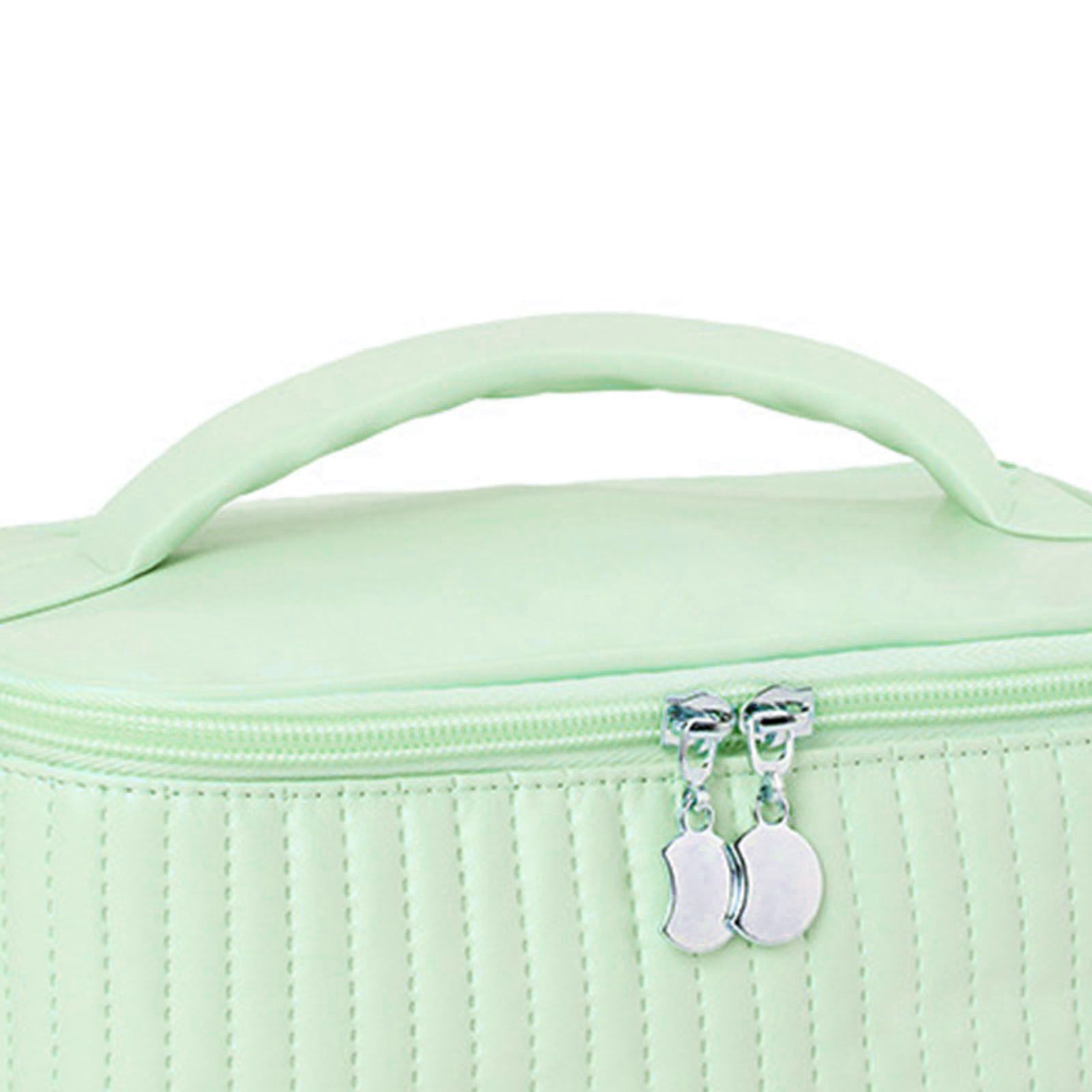 PU Open Lid Cake Shape Make Up Bag Cosmetic Storage Bag Soft Color Portable view 8