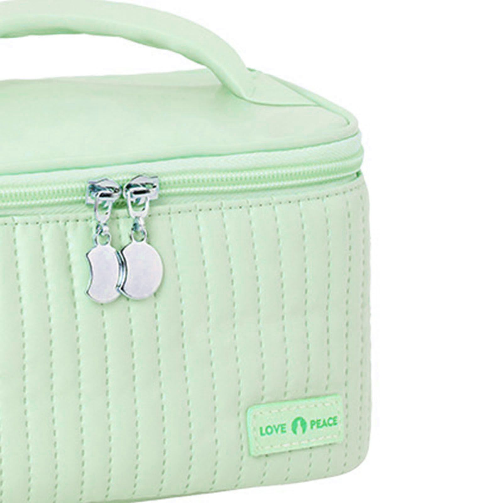 PU Open Lid Cake Shape Make Up Bag Cosmetic Storage Bag Soft Color Portable view 9