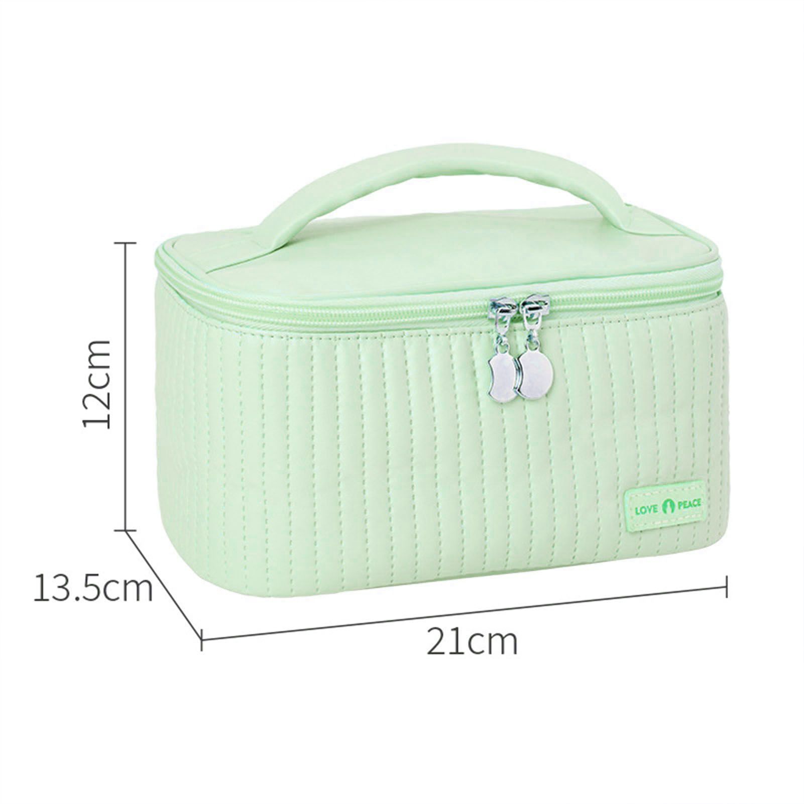 PU Open Lid Cake Shape Make Up Bag Cosmetic Storage Bag Soft Color Portable view 11