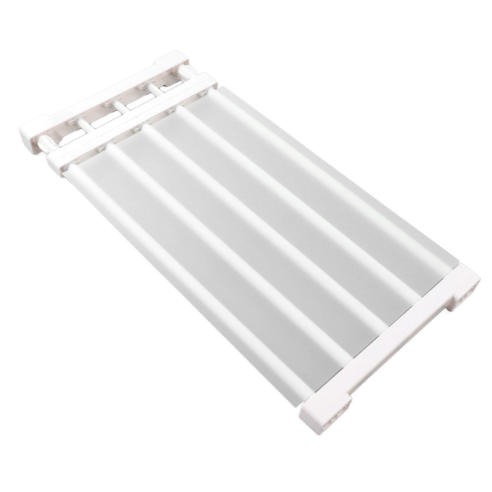 Closet Tension Shelf Expandable Nail Free Cabinet Divider Storage Rack for view 3