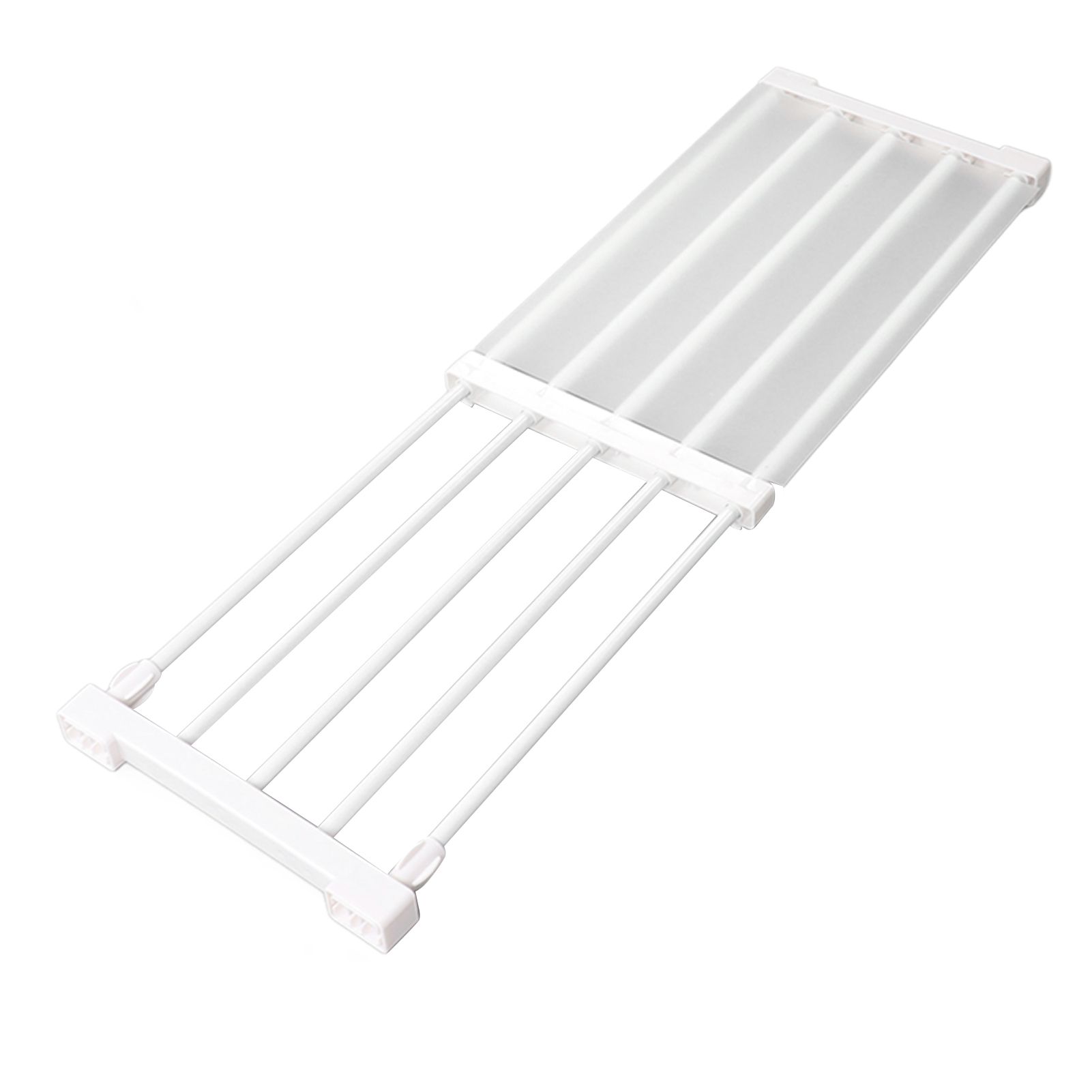 Closet Tension Shelf Expandable Nail Free Cabinet Divider Storage Rack for view 6
