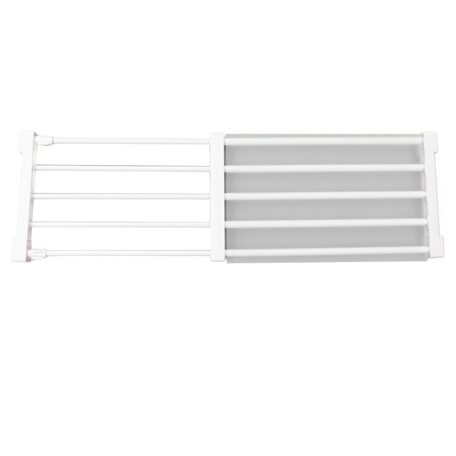 Closet Tension Shelf Expandable Nail Free Cabinet Divider Storage Rack for view 7