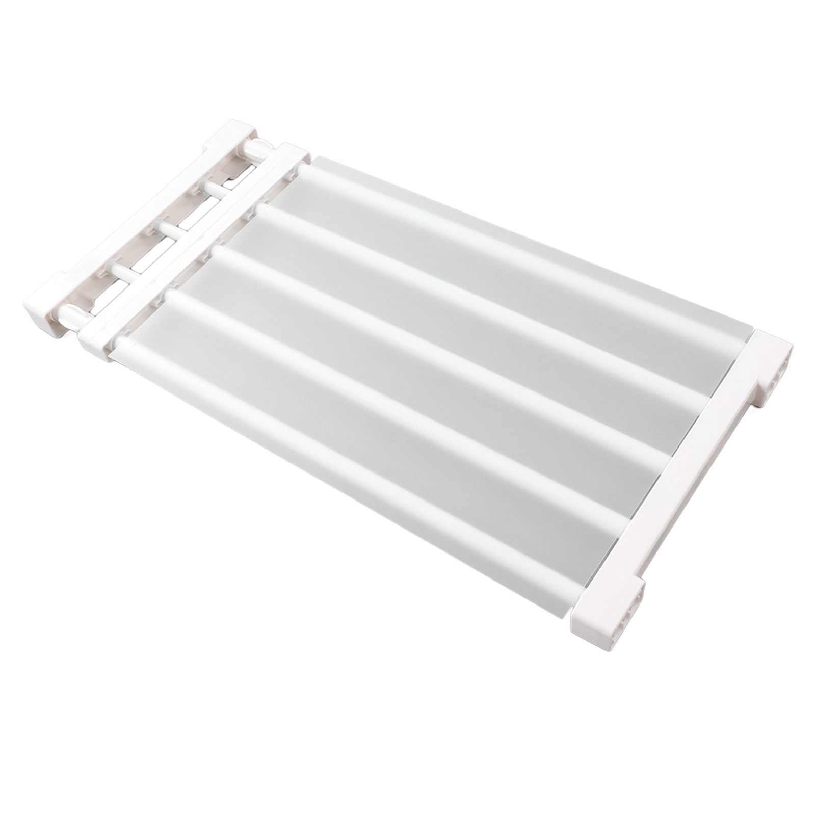 Closet Tension Shelf Expandable Nail Free Cabinet Divider Storage Rack for view 8