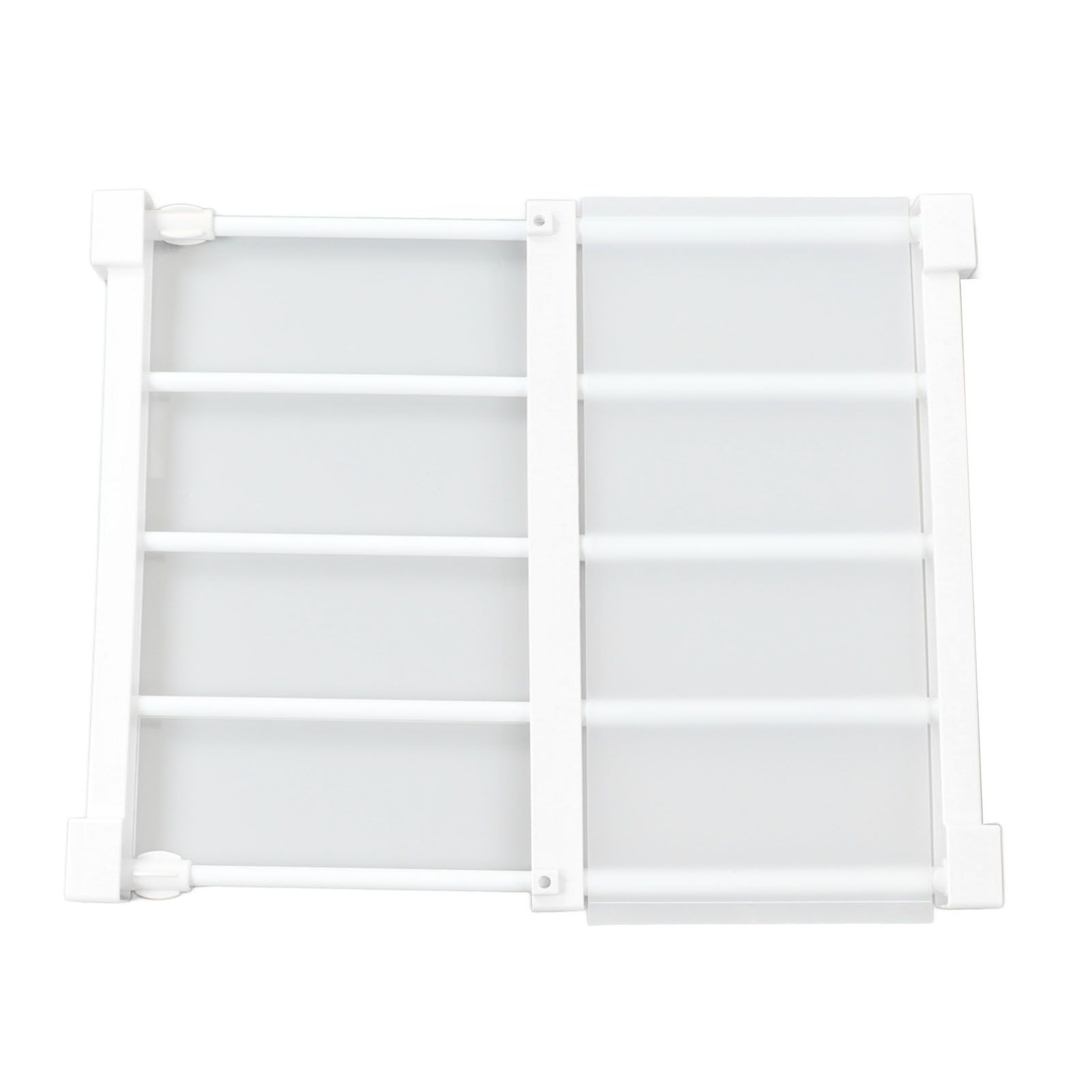 Tension Rod Shelf 14.2 Inch Width Nail Free Expandable Storage Rack for view 3
