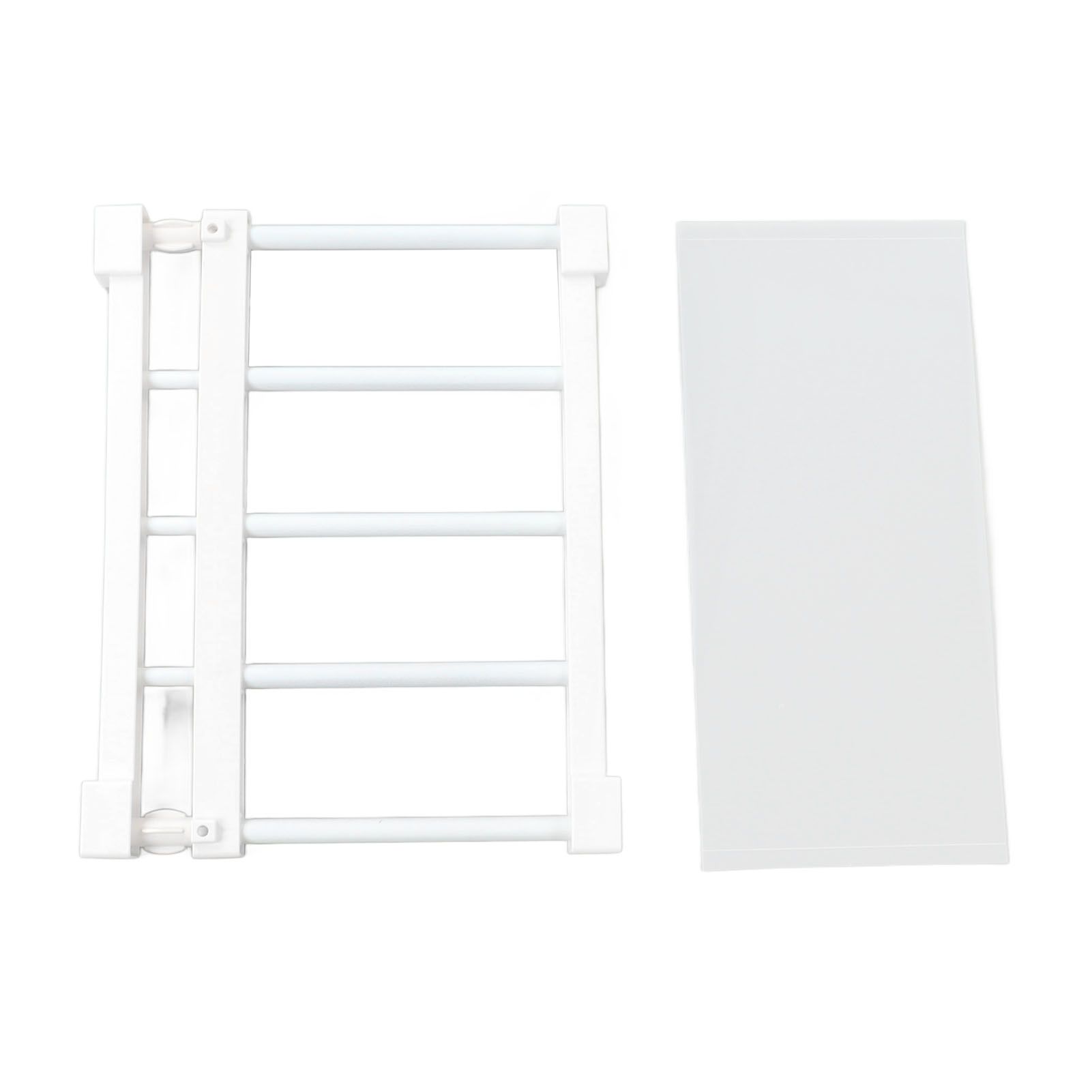 Tension Rod Shelf 14.2 Inch Width Nail Free Expandable Storage Rack for view 7