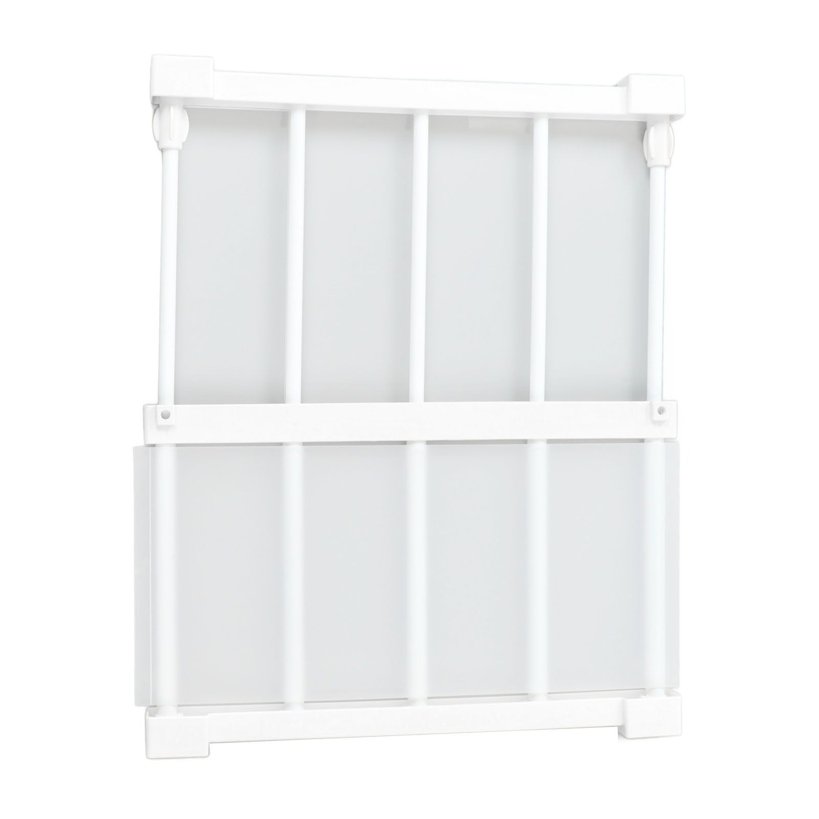 Tension Rod Shelf 14.2 Inch Width Nail Free Expandable Storage Rack for view 10