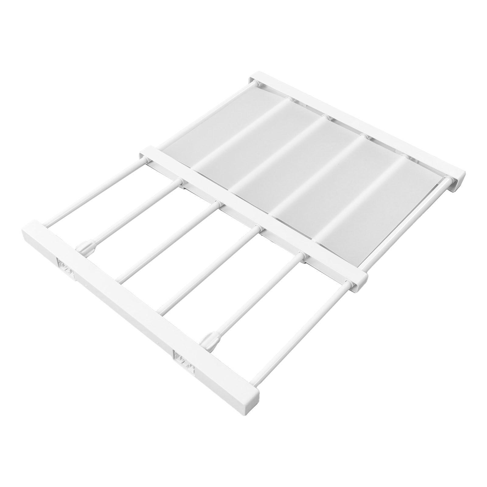 Tension Rod Shelf Adjustable Length Space Saving Nail Free Expandable Closet view 4