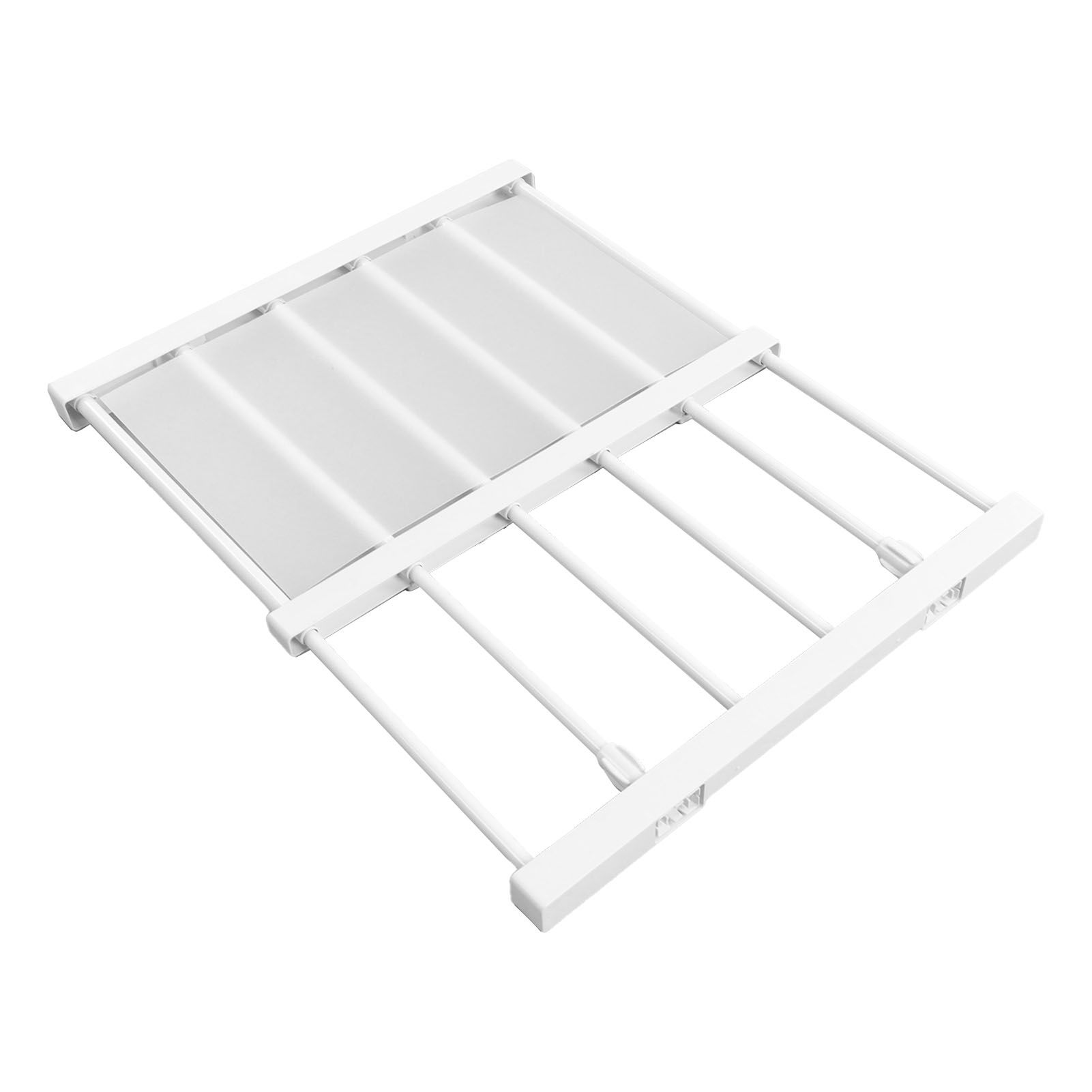 Tension Rod Shelf Adjustable Length Space Saving Nail Free Expandable Closet view 5