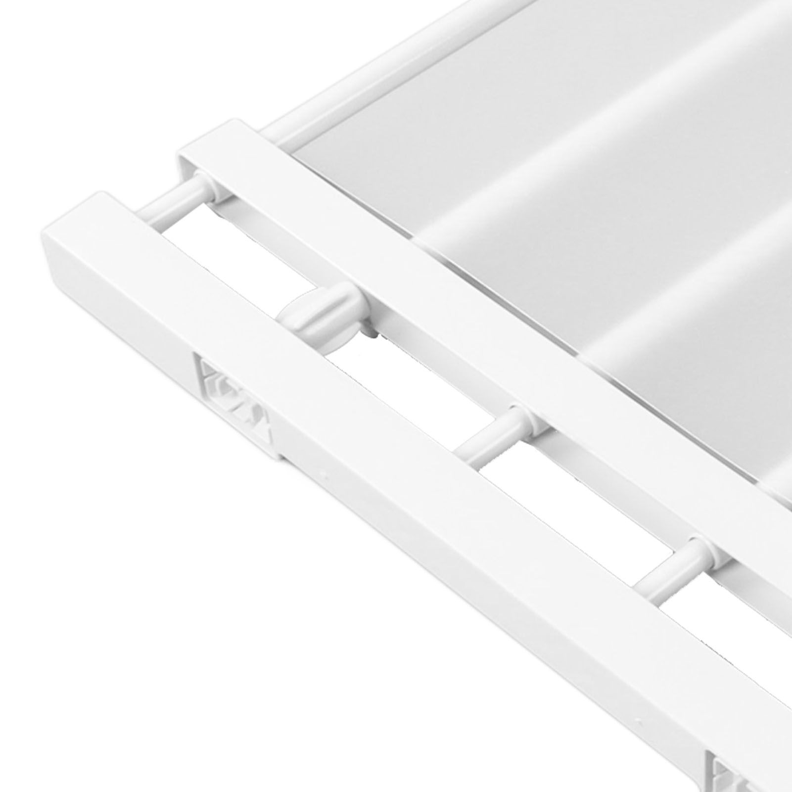 Tension Rod Shelf Adjustable Length Space Saving Nail Free Expandable Closet view 14