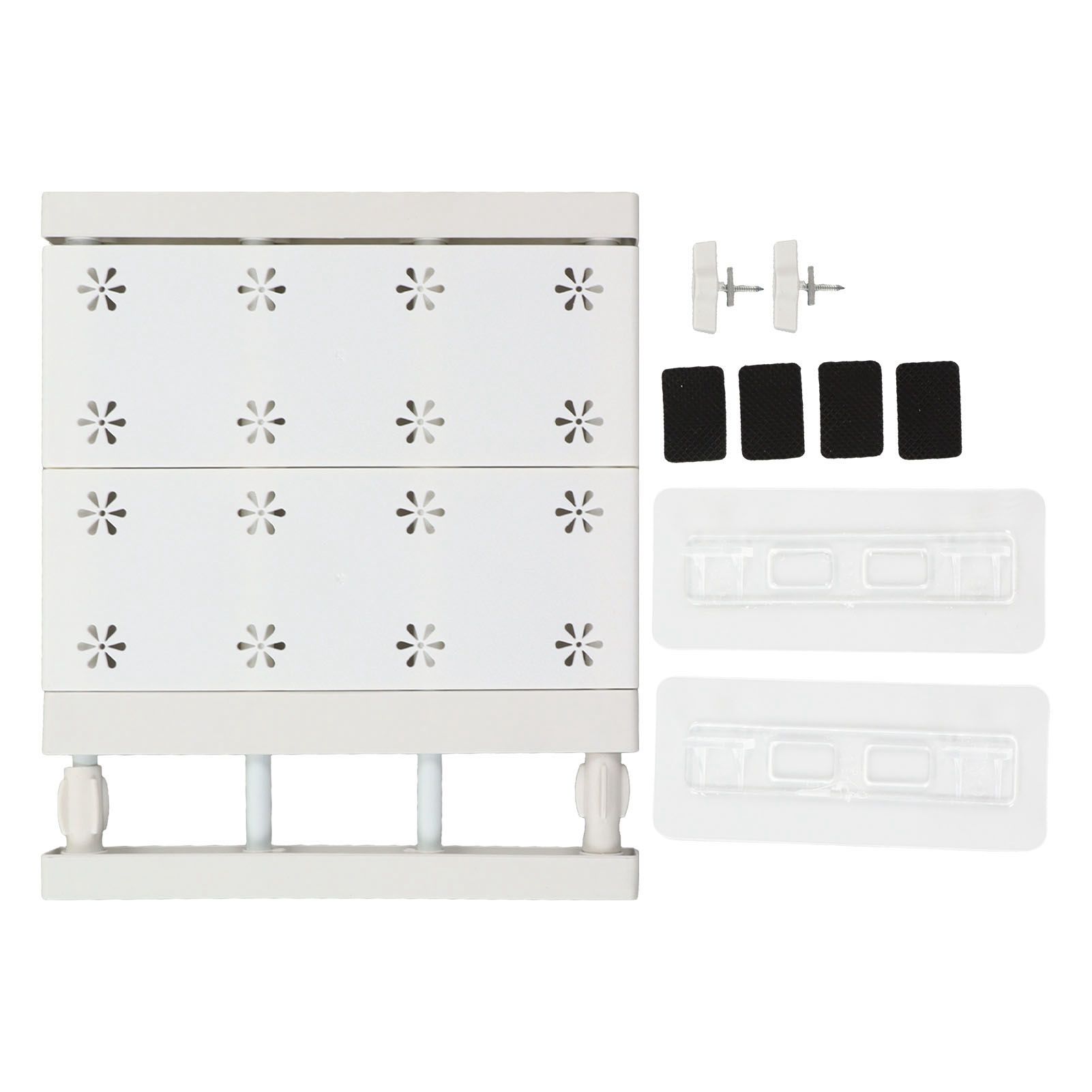 Wardrobe Partition Board Storage Extendable Rod Space Saving Layered Partition
