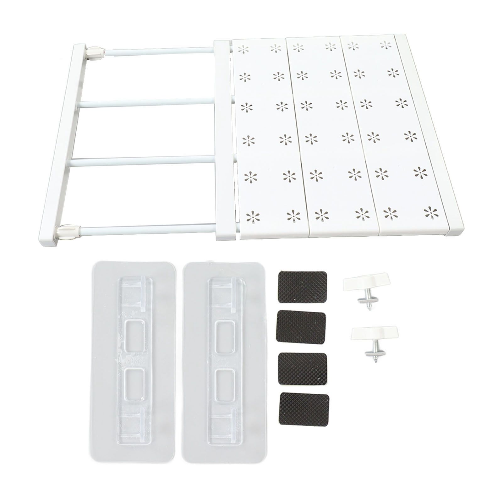 Tension Shelf Adjustable Space Saving Expandable Closet Organizer Dividers for