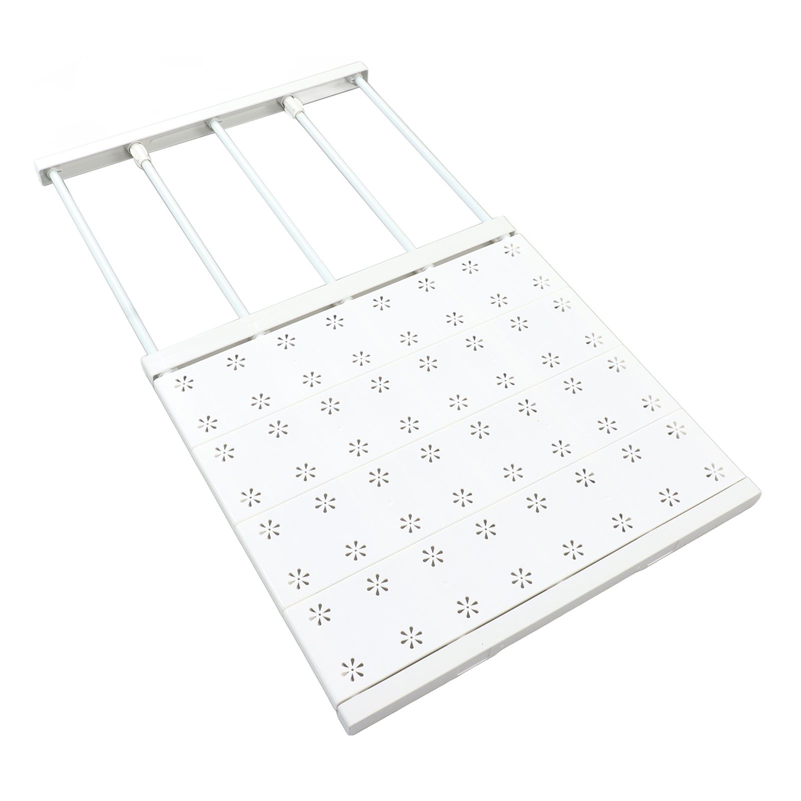 Expandable Closet Shelf Space Saving Punch Free Strong Bearing Capacity view 3