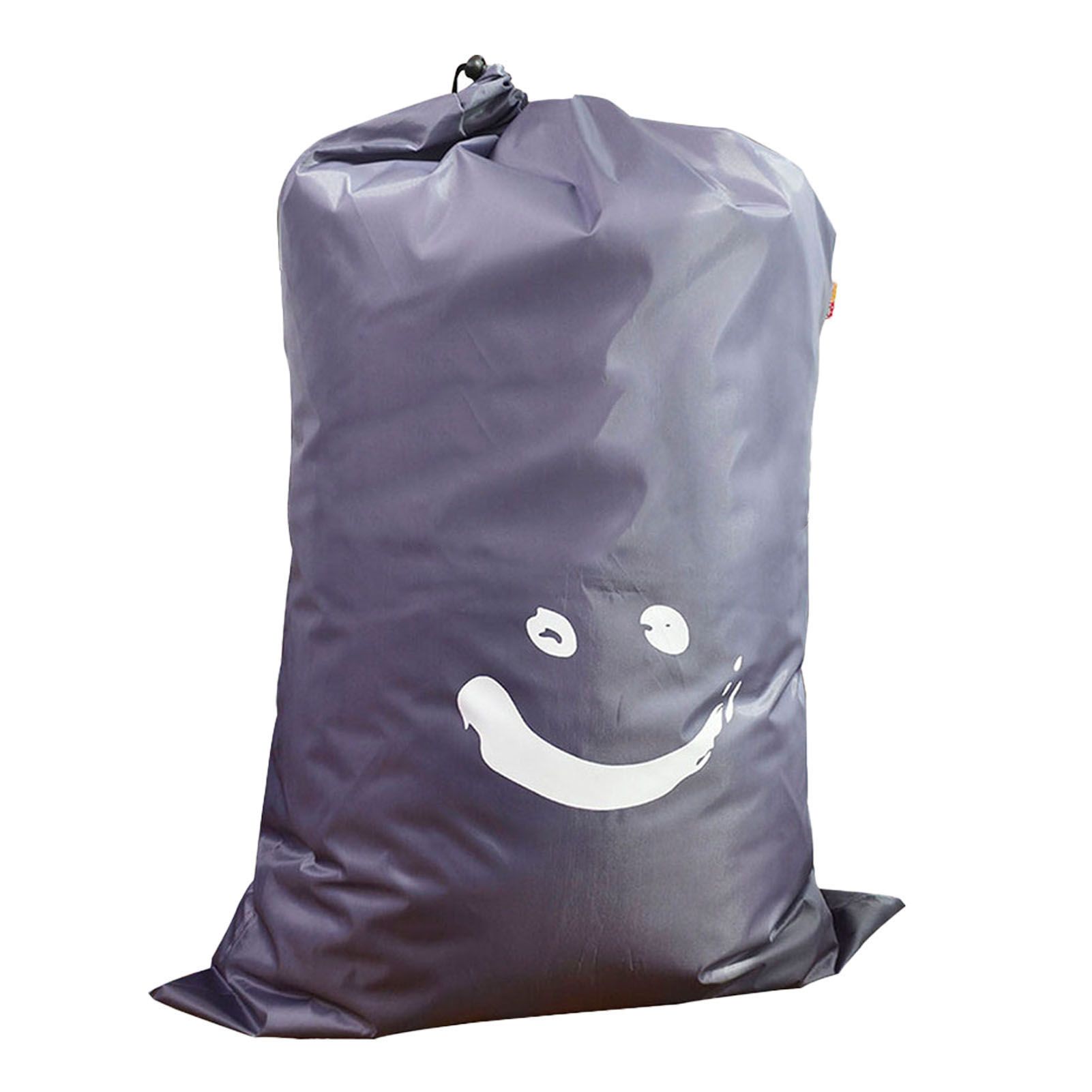 Laundry Bag Nylon Drawstring Cylinder for Household Travel Dirty Clothes Quilt