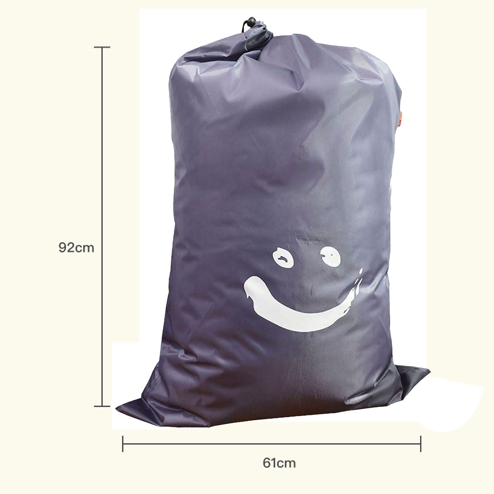 Laundry Bag Nylon Drawstring Cylinder for Household Travel Dirty Clothes Quilt view 10