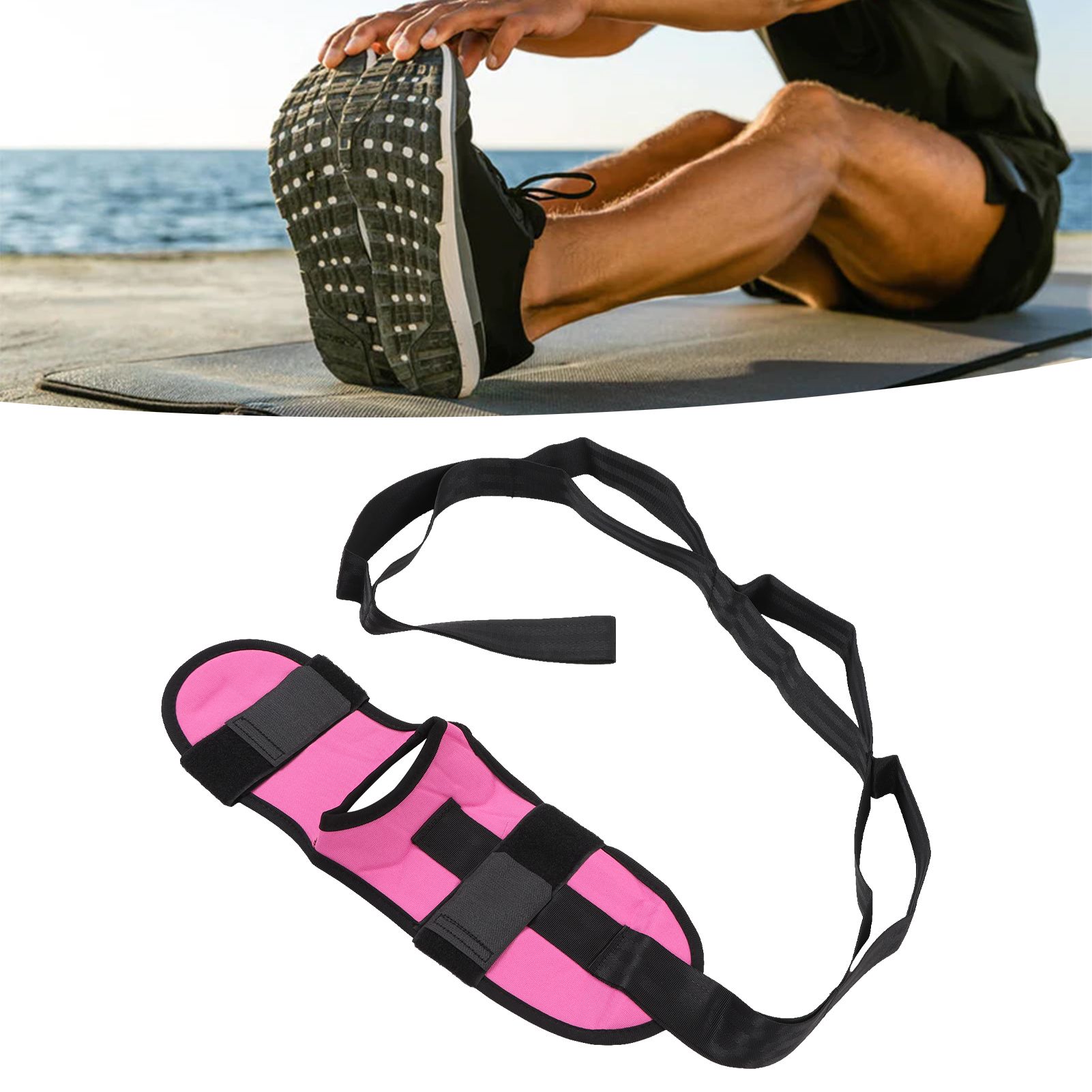 Leg Stretching Strap Muscle Relaxing High Elasticity Improve Flexibility view 12