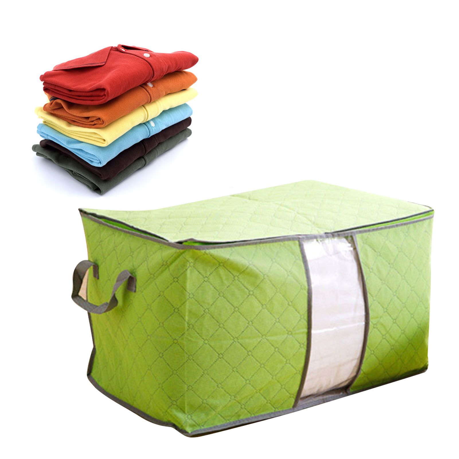 5Pcs Clothing Folding Storage Bag Dustproof Quilt Organizer Non Woven Fabric view 5
