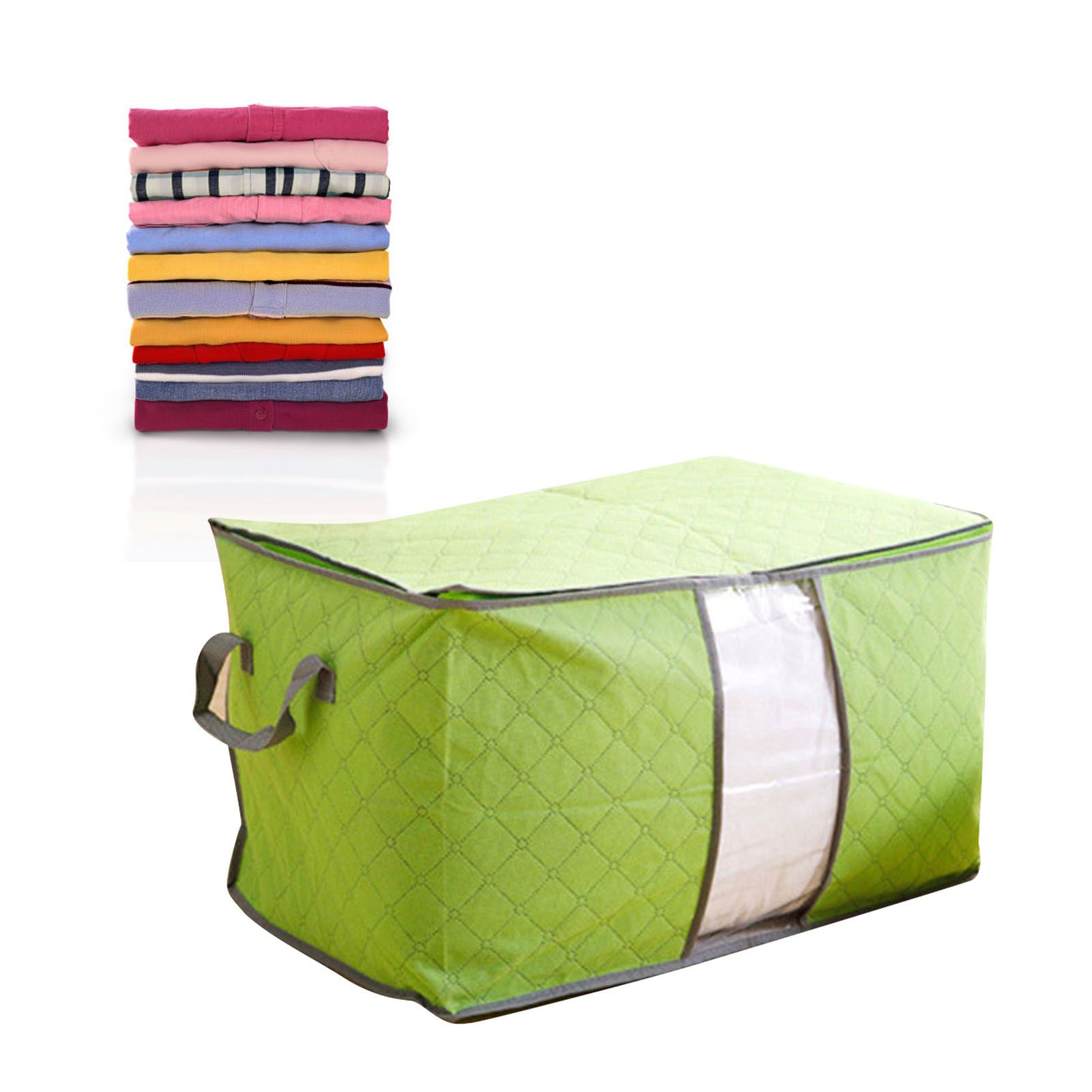 5Pcs Clothing Folding Storage Bag Dustproof Quilt Organizer Non Woven Fabric view 6