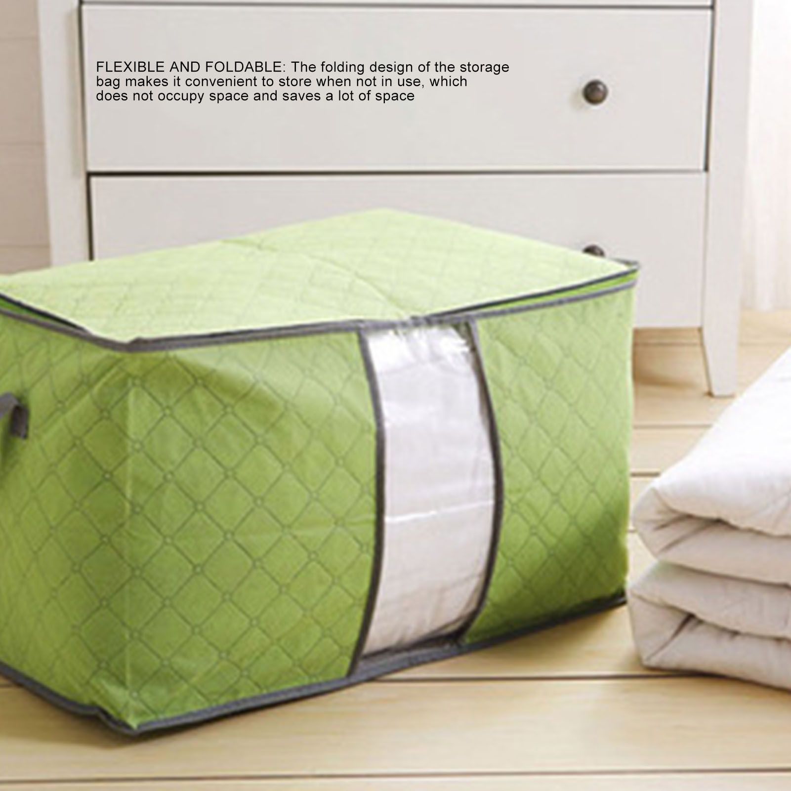 5Pcs Clothing Folding Storage Bag Dustproof Quilt Organizer Non Woven Fabric view 12