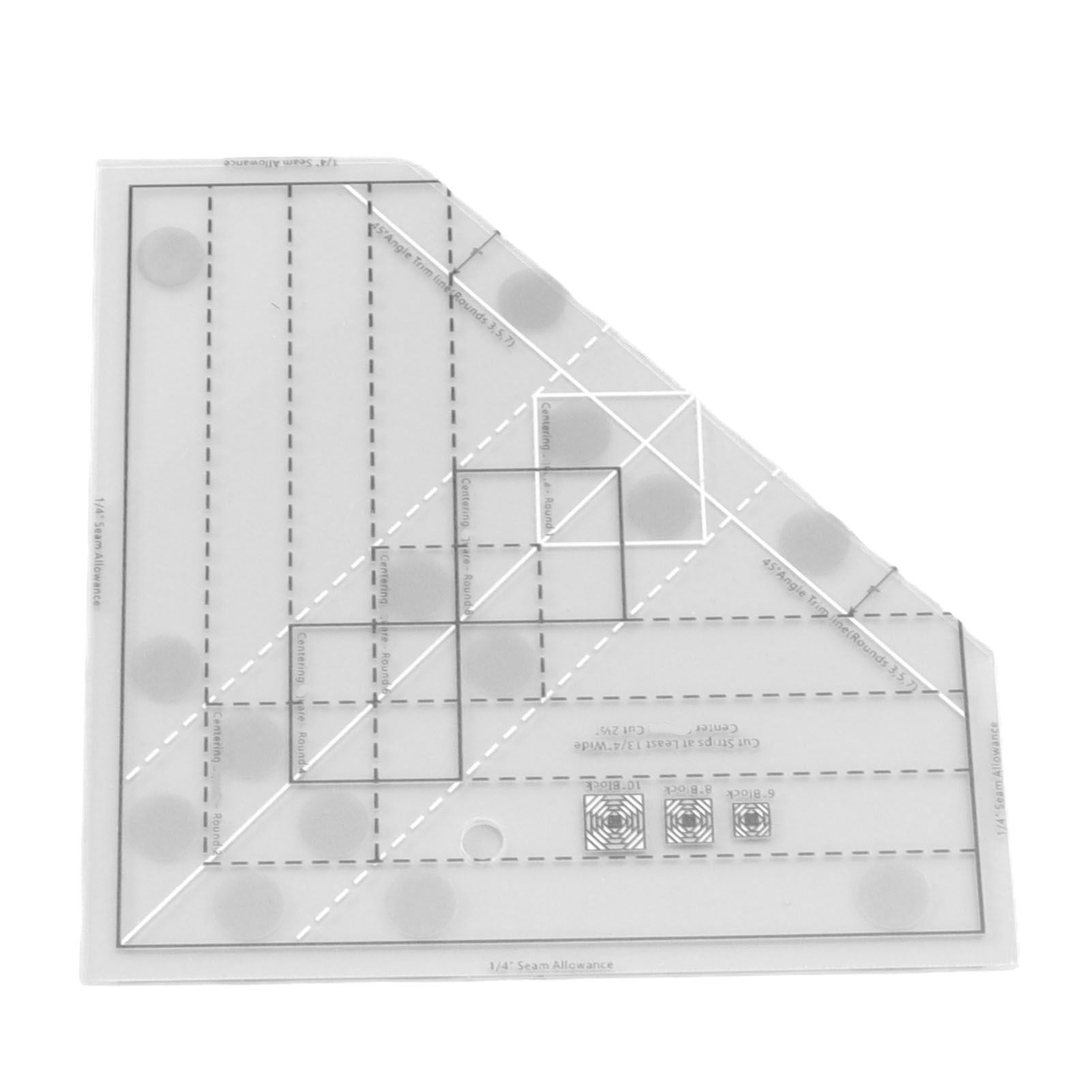 Grids Quilt Ruler Professional Acrylic Precise Scale Household Sewing Ruler view 5