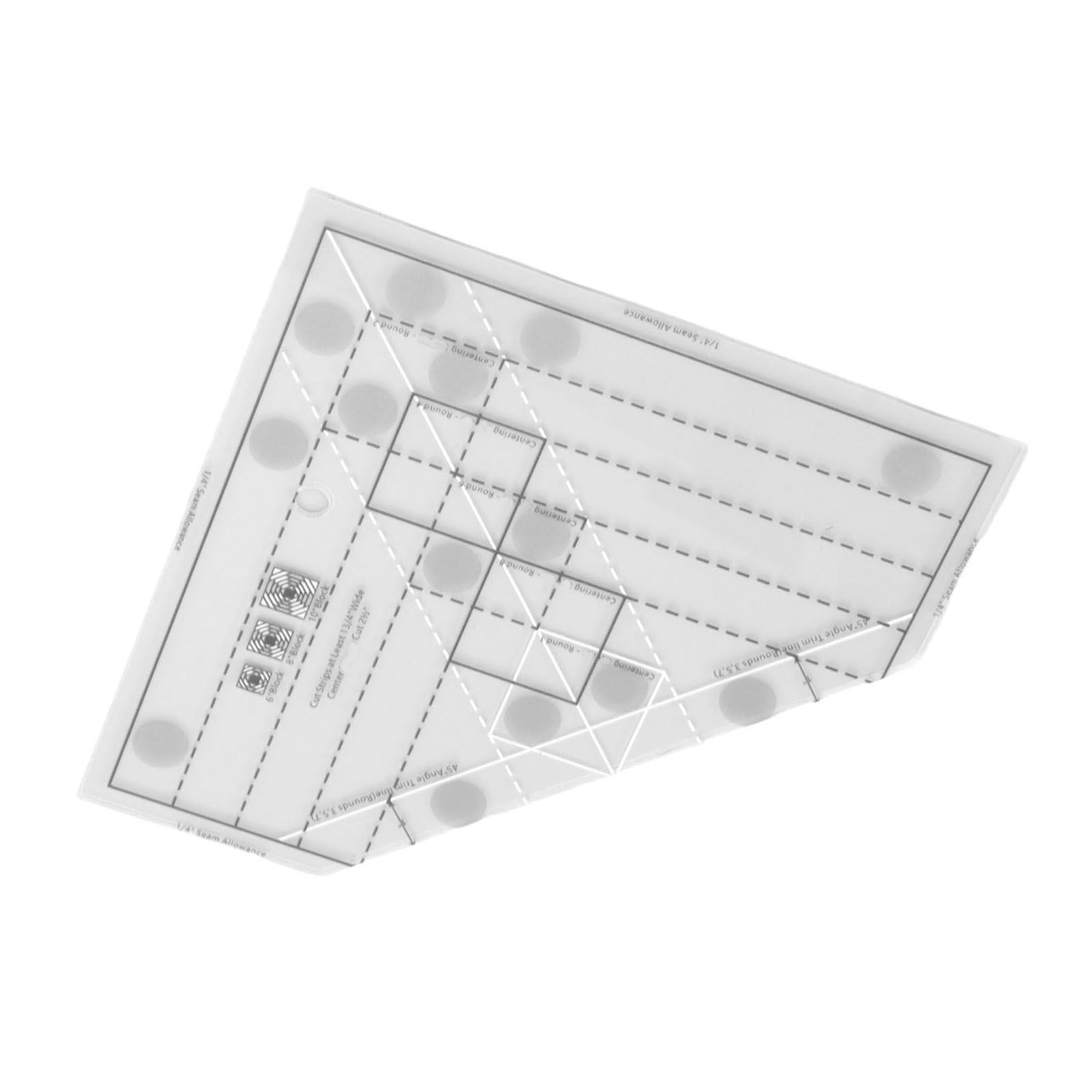 Grids Quilt Ruler Professional Acrylic Precise Scale Household Sewing Ruler view 10