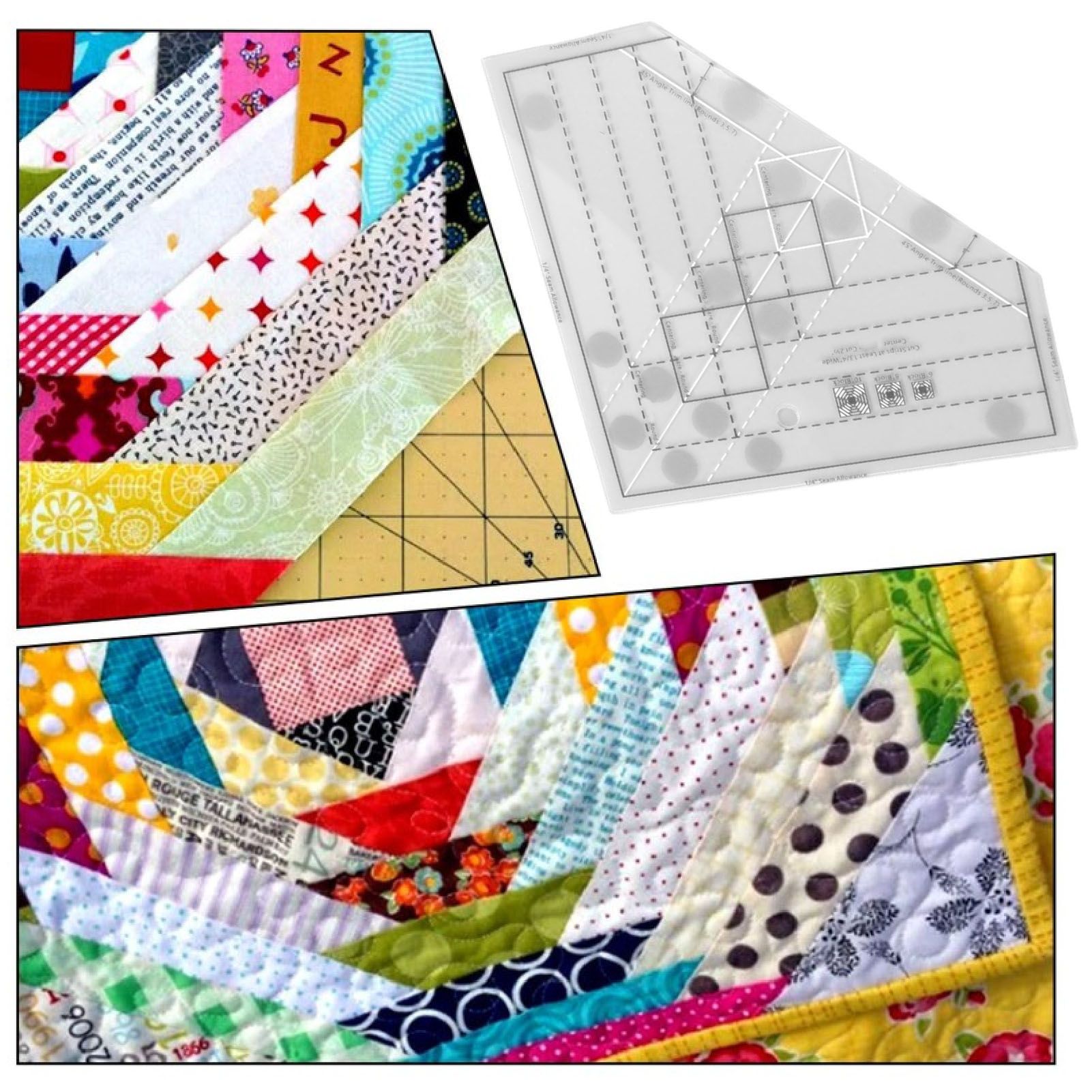 Grids Quilt Ruler Professional Acrylic Precise Scale Household Sewing Ruler view 11