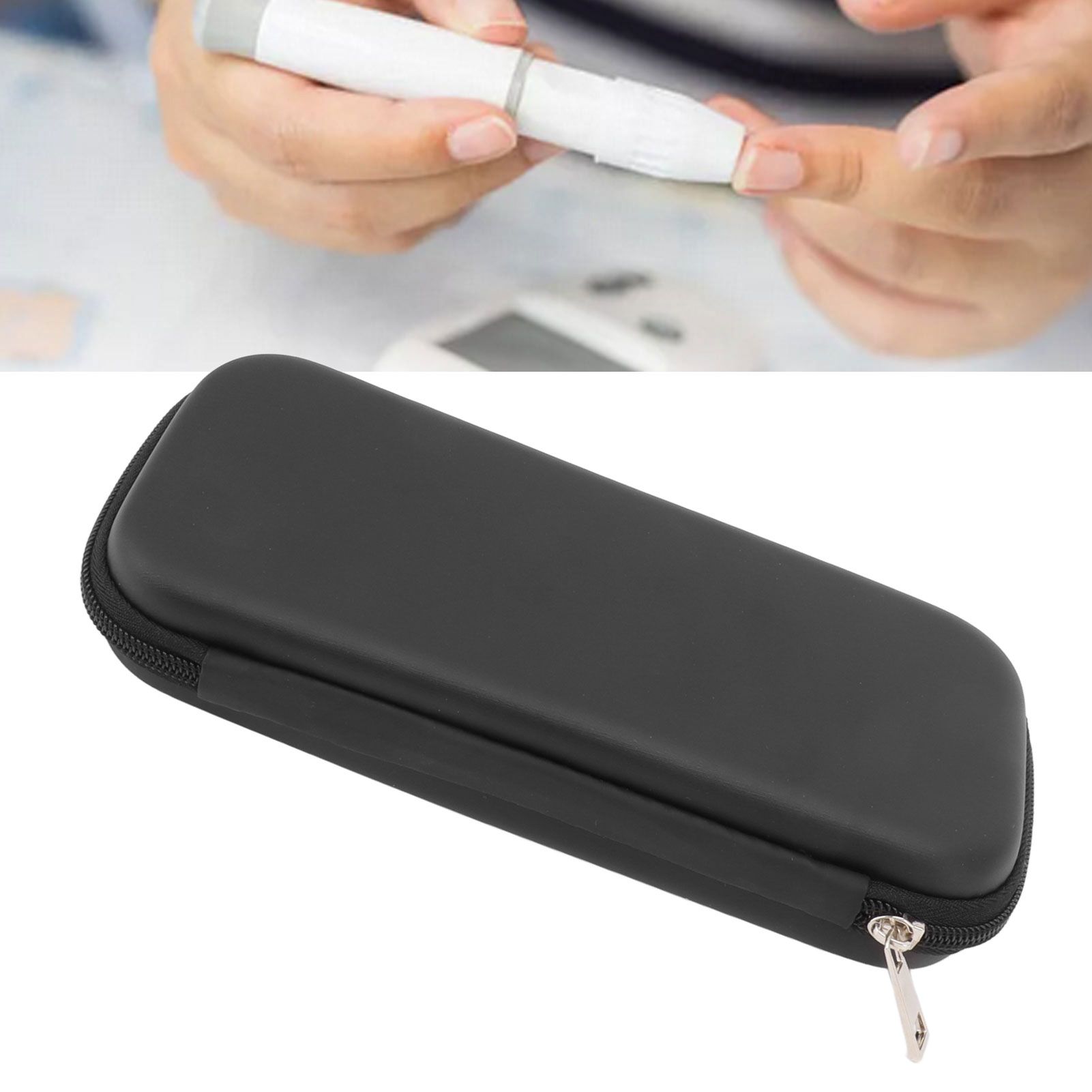Insulin Cooler Travel Case Heat Insulation Cold Resistant Zipper Closure Light view 12