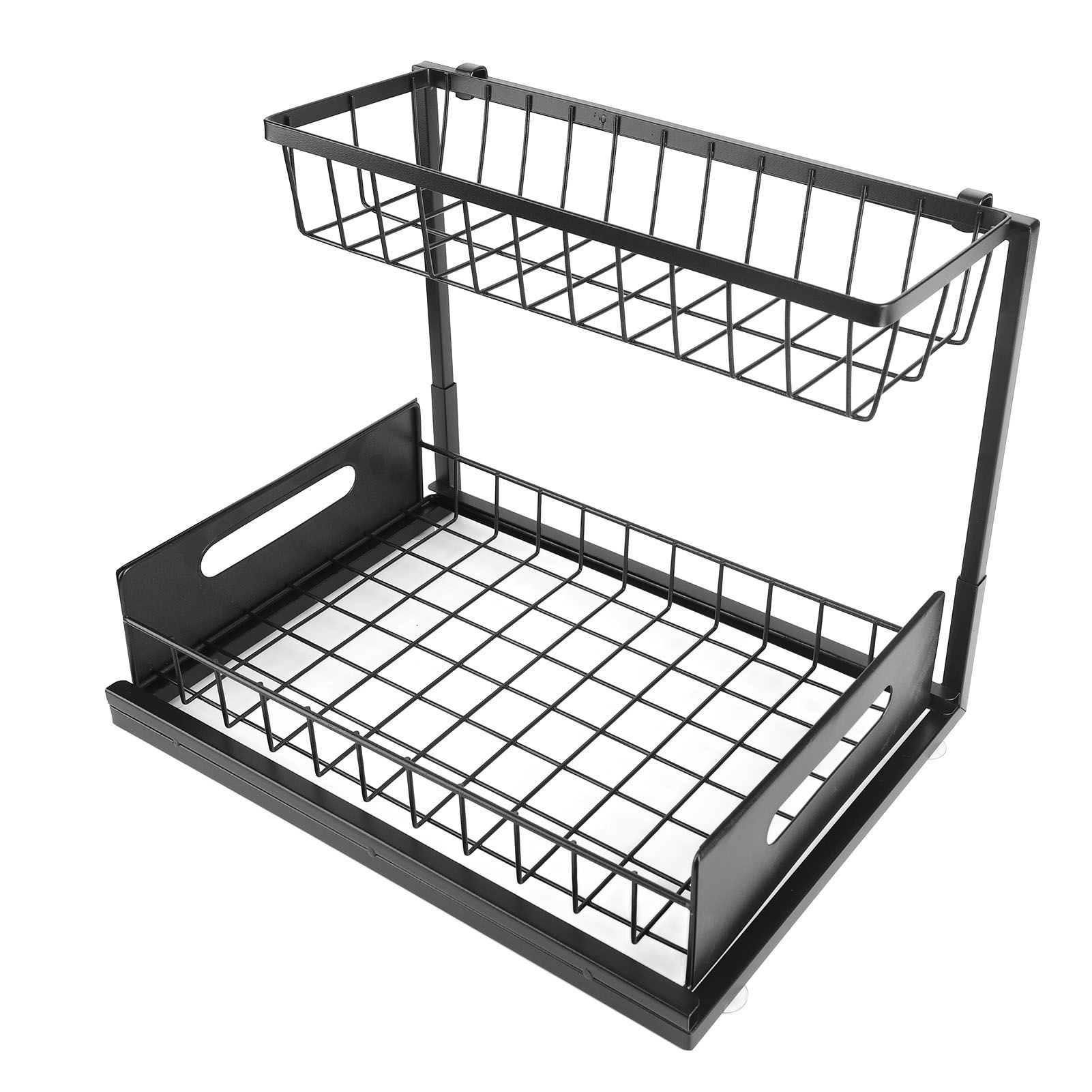 Under Sink Organizer L Shape 2 Tier Slide Out Sink Shelf for Under Kitchen view 13